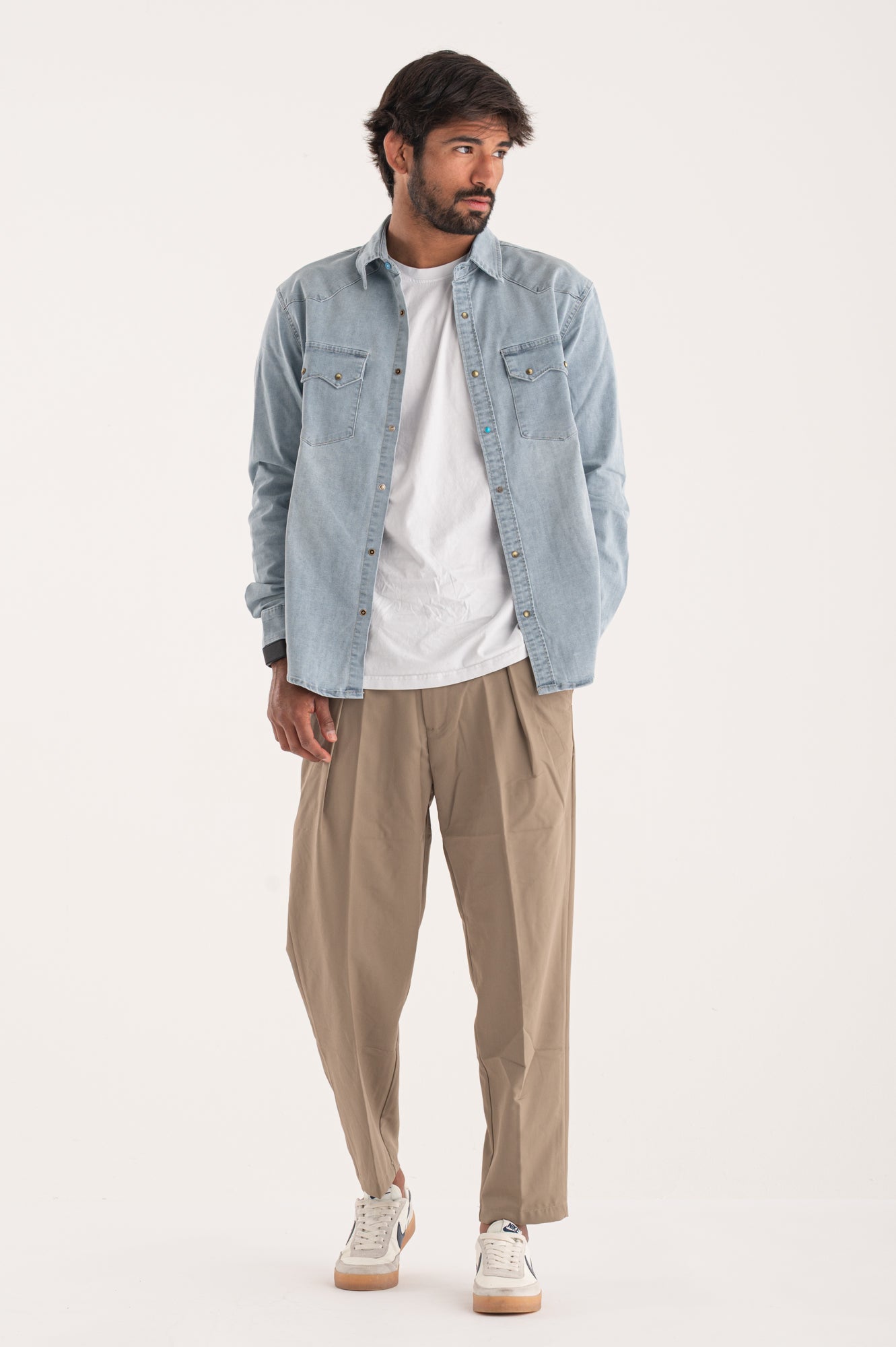 Light denim shirt SS26