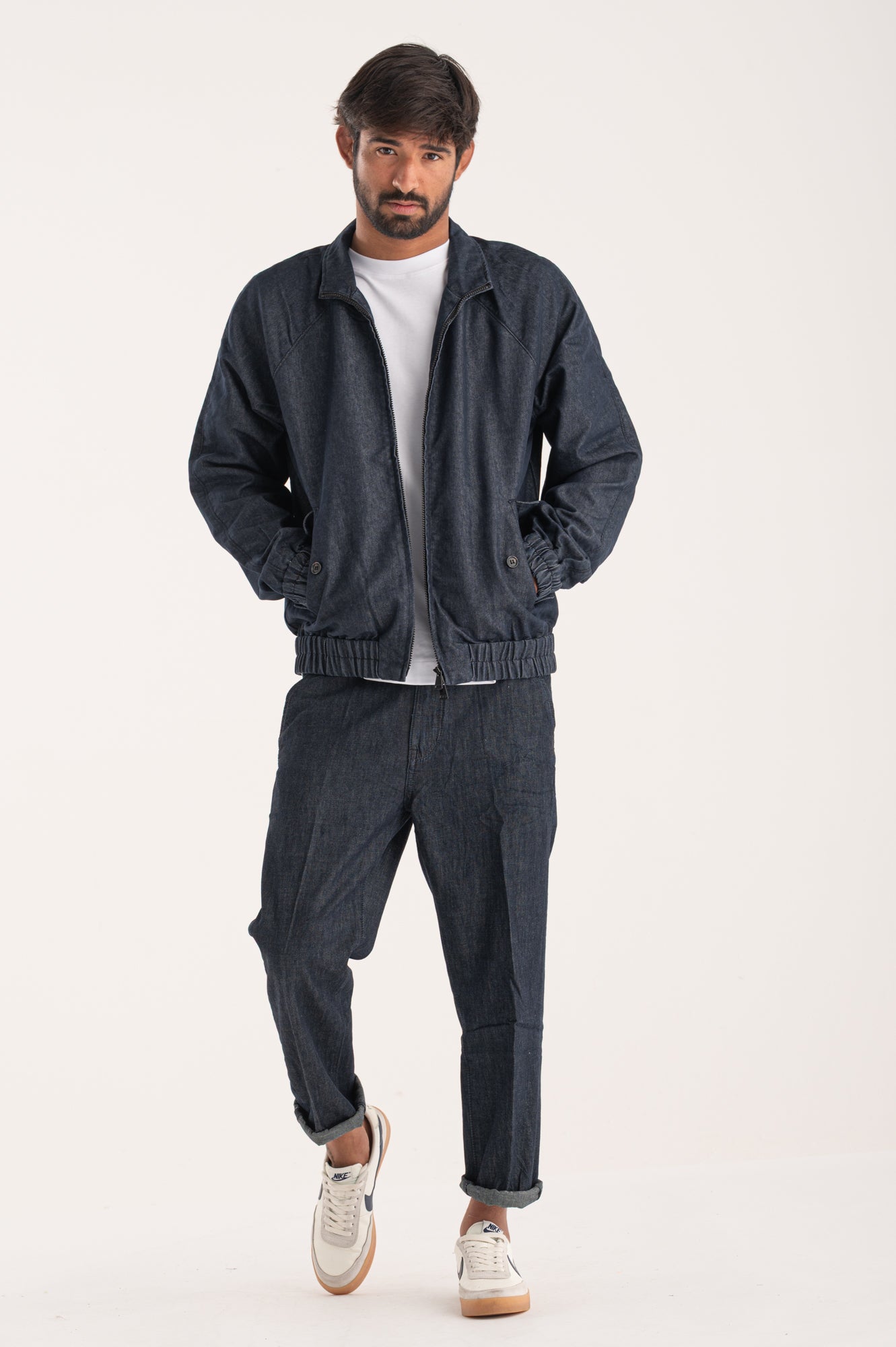 Bomber coordinato jeans