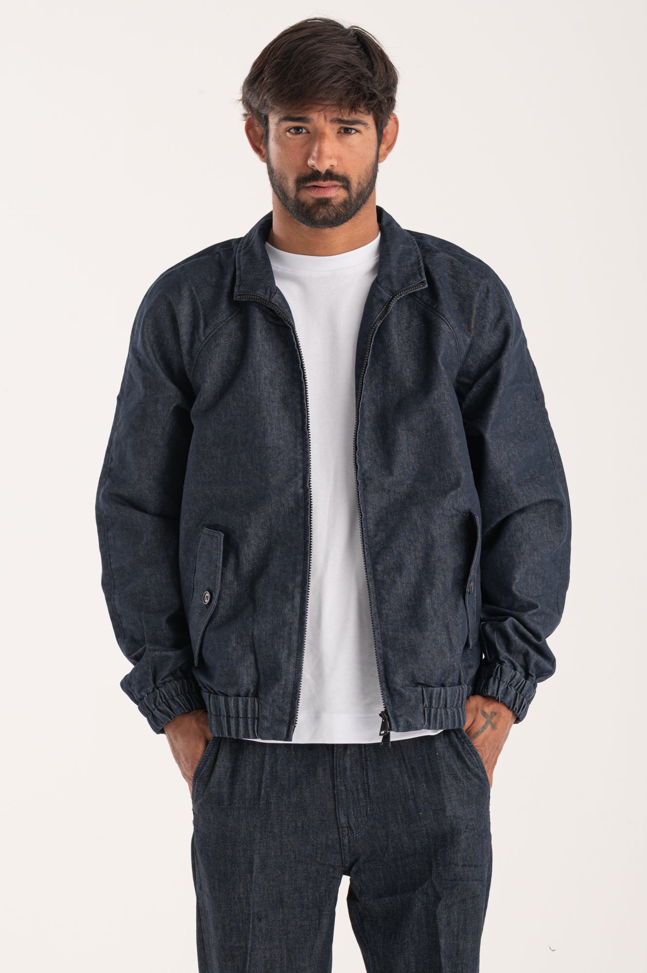 Bomber coordinato jeans