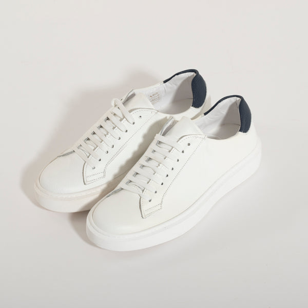 Sneakers basic in pelle