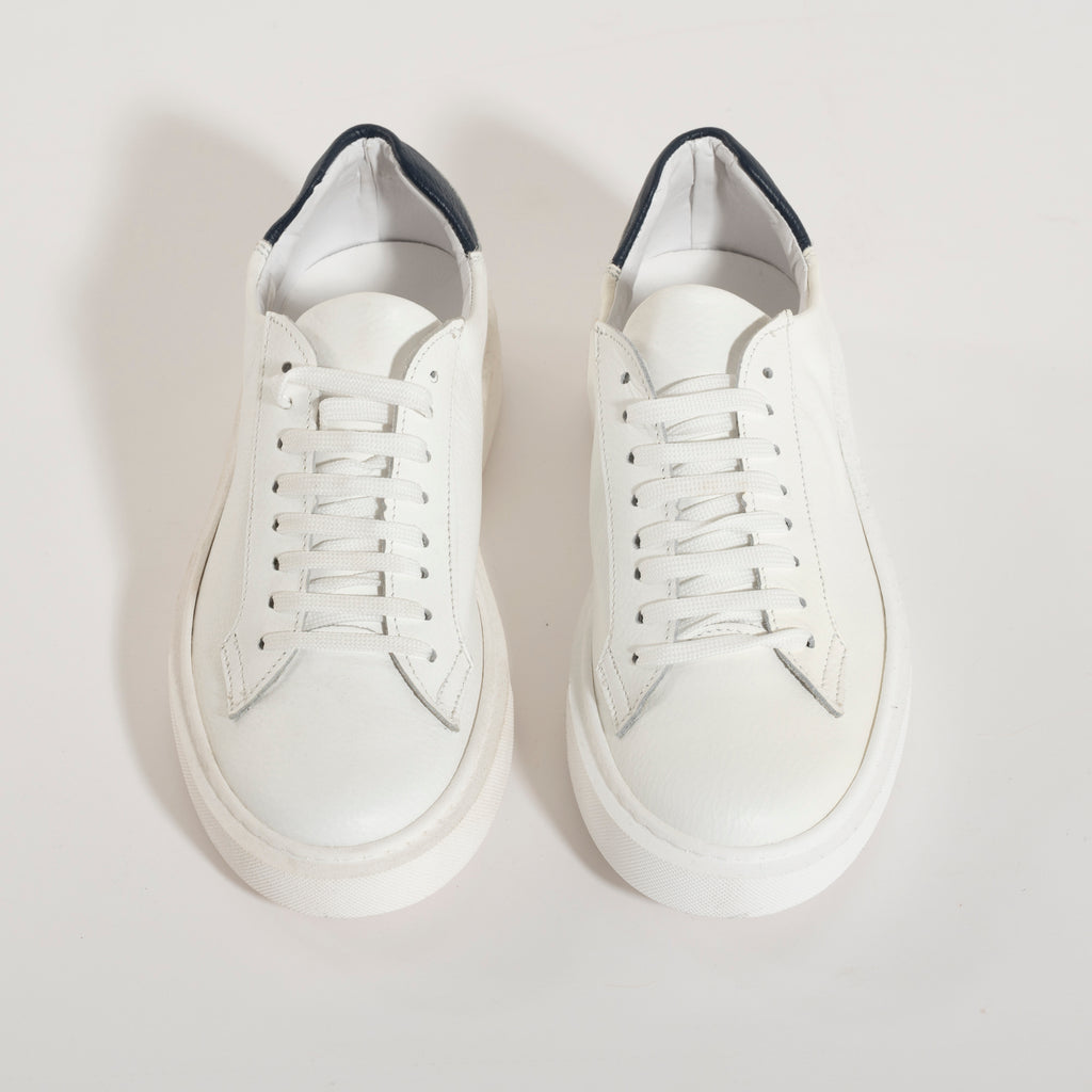 Sneakers basic in pelle