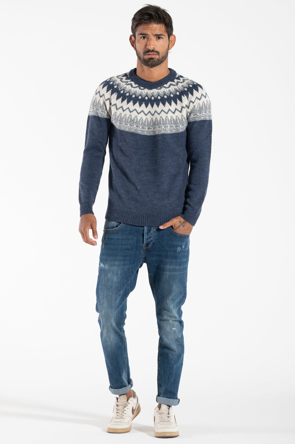 Girocollo BL11 jacquard
