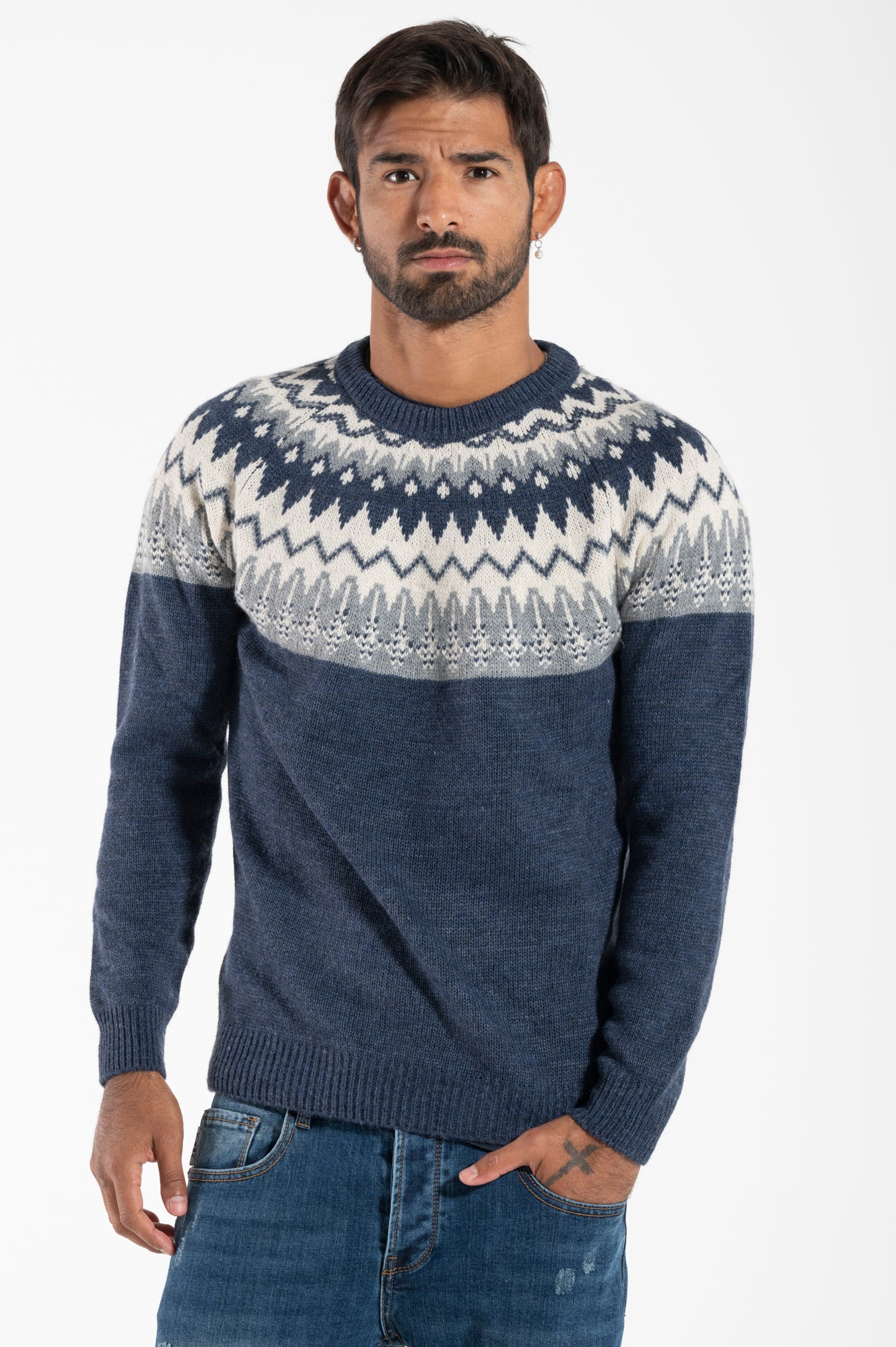 Girocollo BL11 jacquard