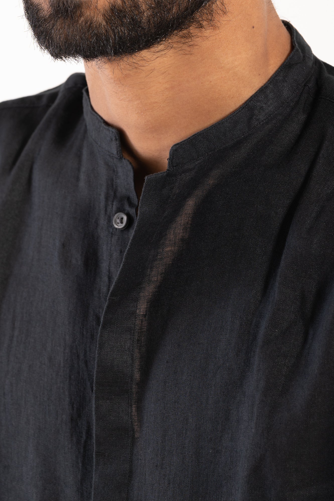 Camicia coreana lino berna
