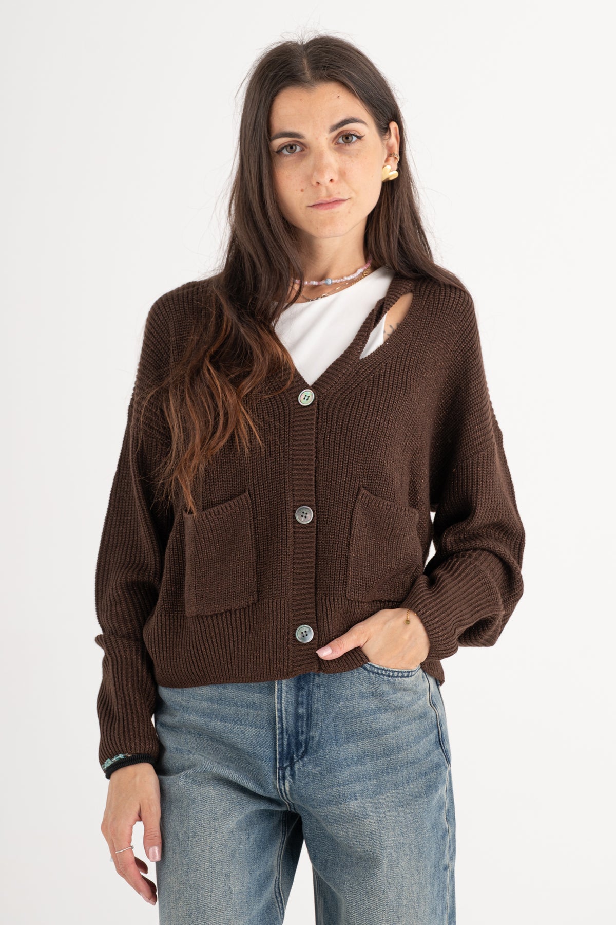 Cardigan lurex Gianni Lupo