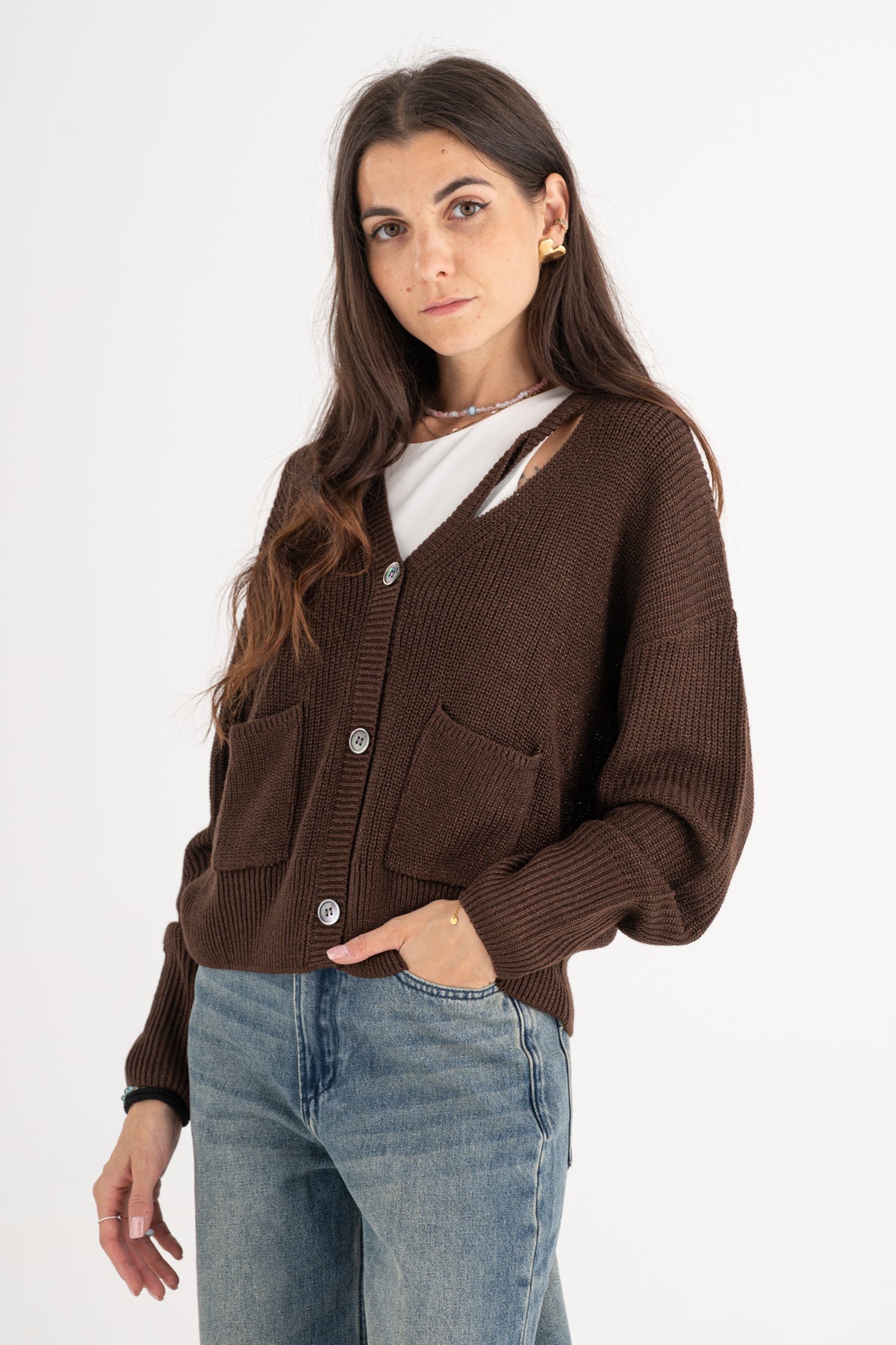 Cardigan lurex Gianni Lupo