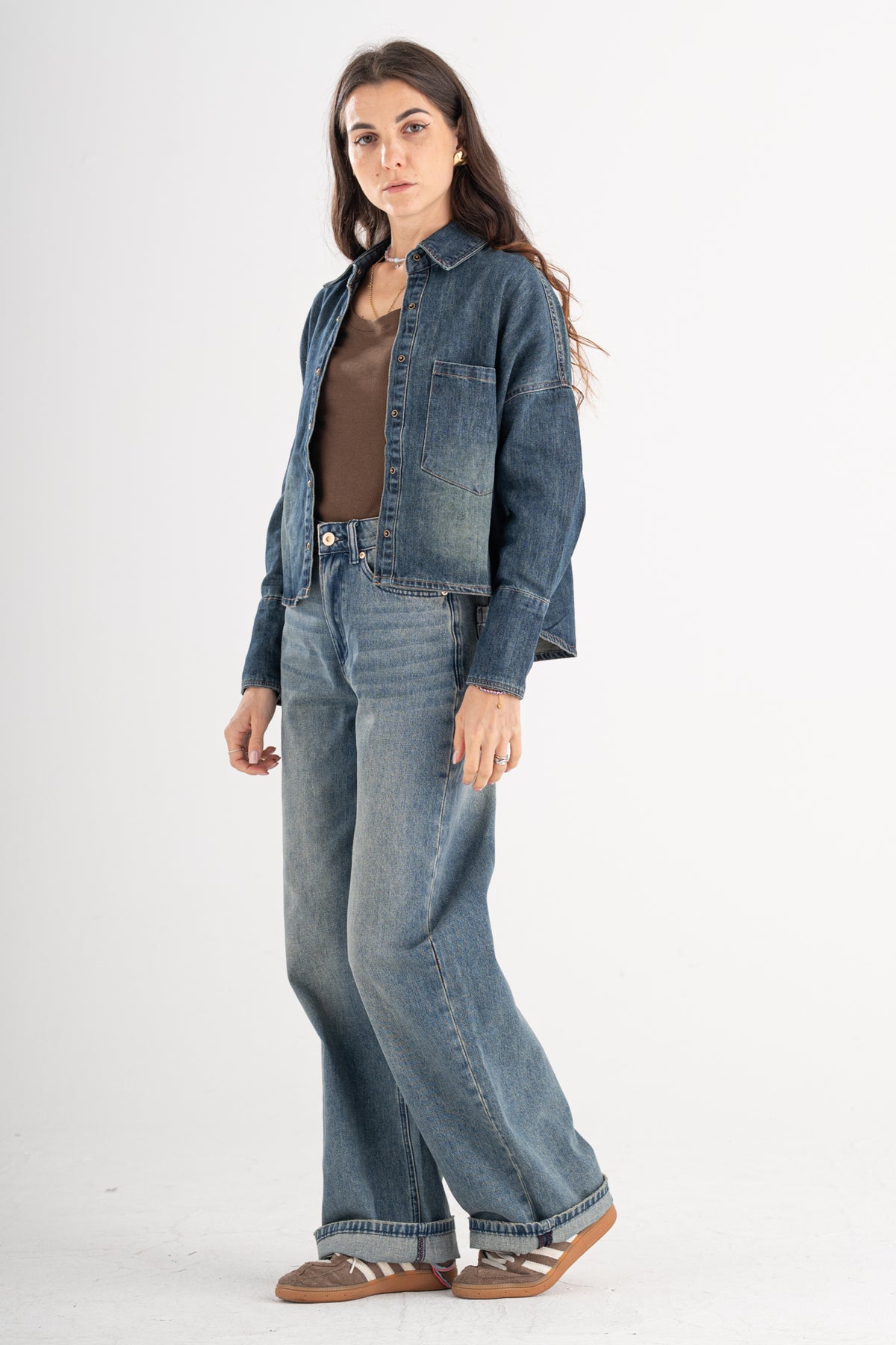 Camicia cropped Berna