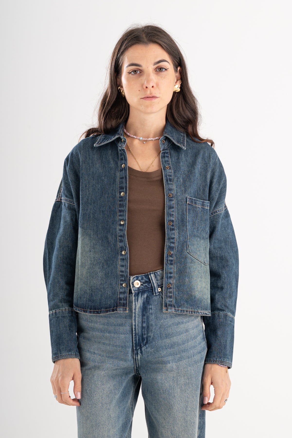 Camicia cropped Berna