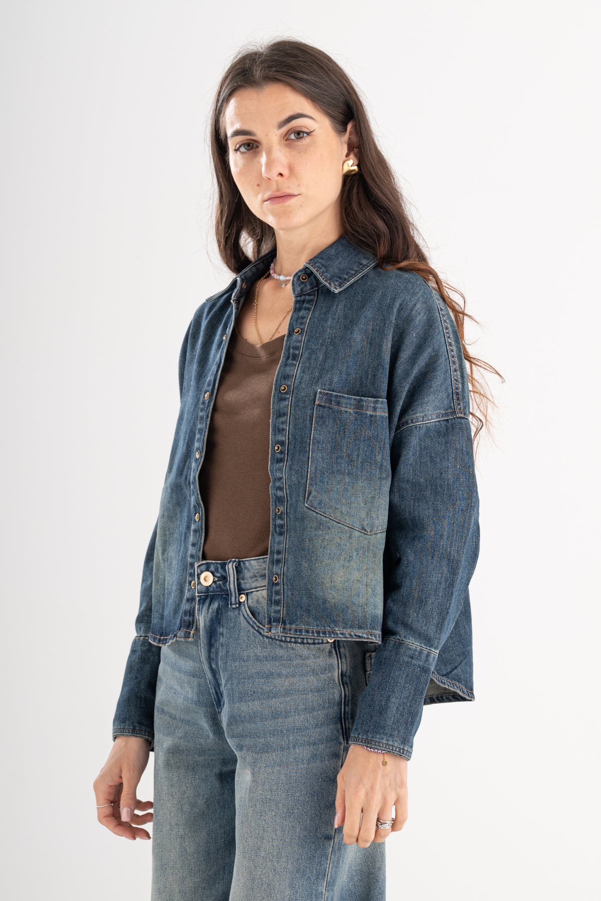 Camicia cropped Berna