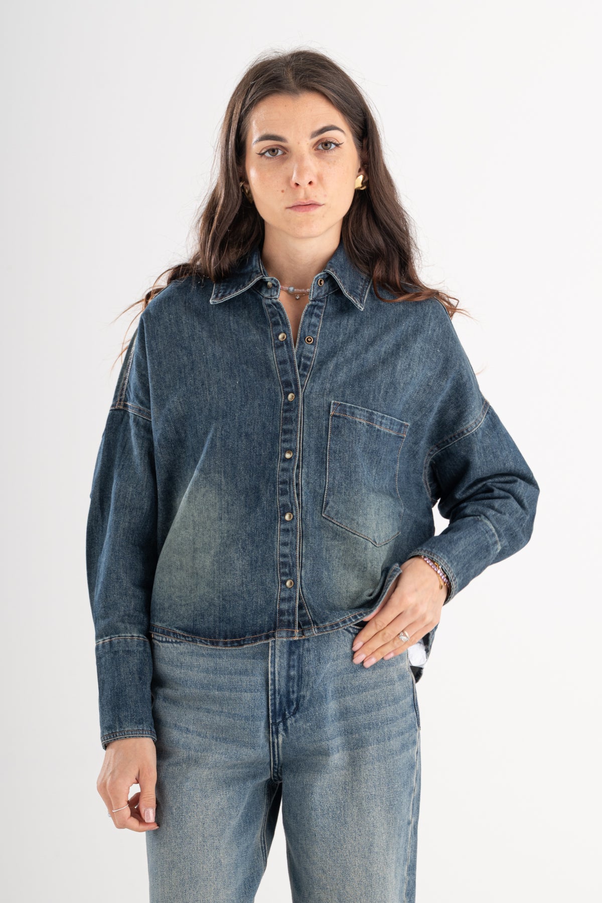 Camicia cropped Berna