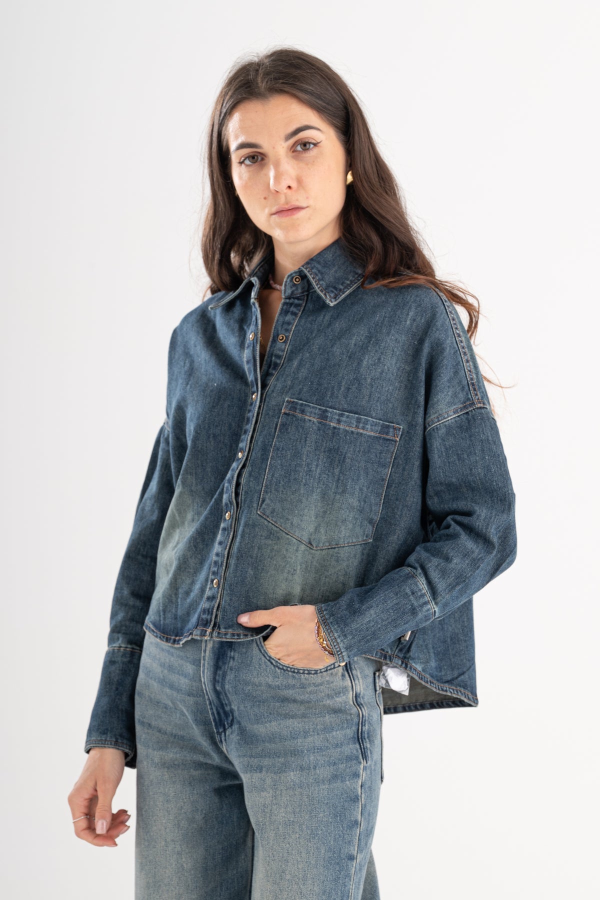 Camicia cropped Berna