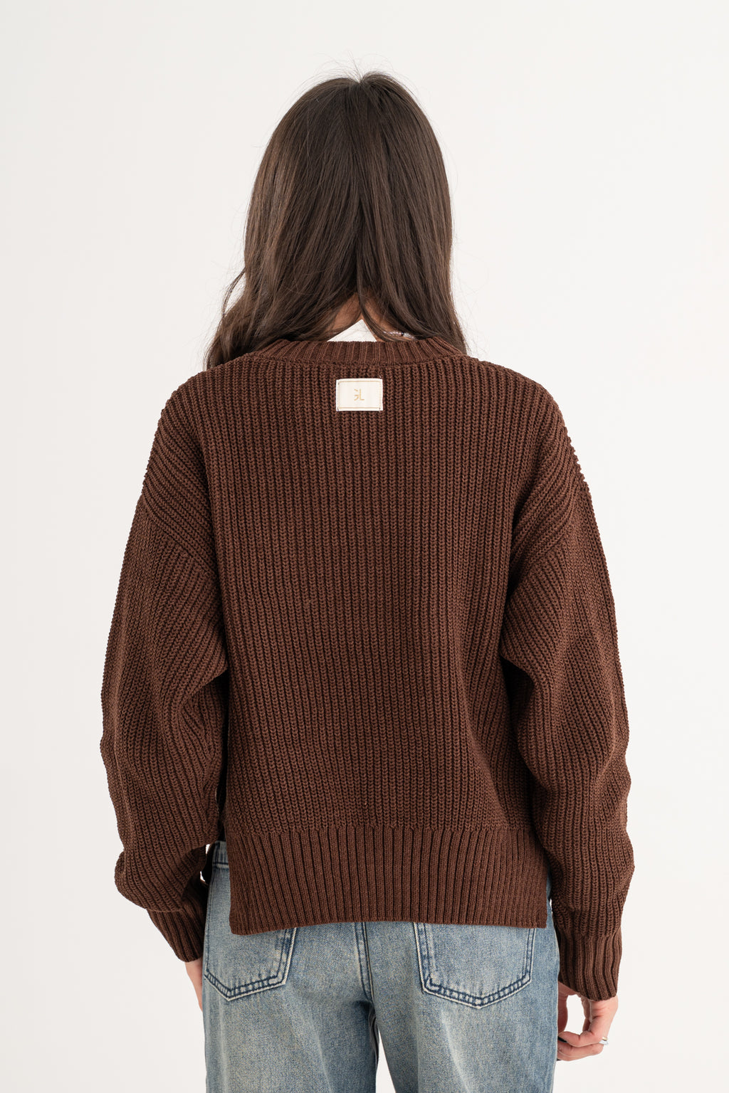 Maglia girocollo ciniglia