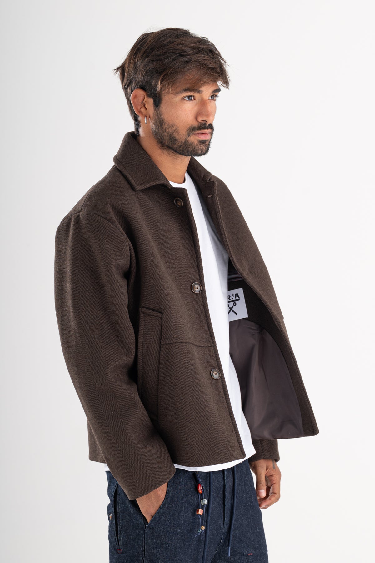 Cappotto cropped Percy