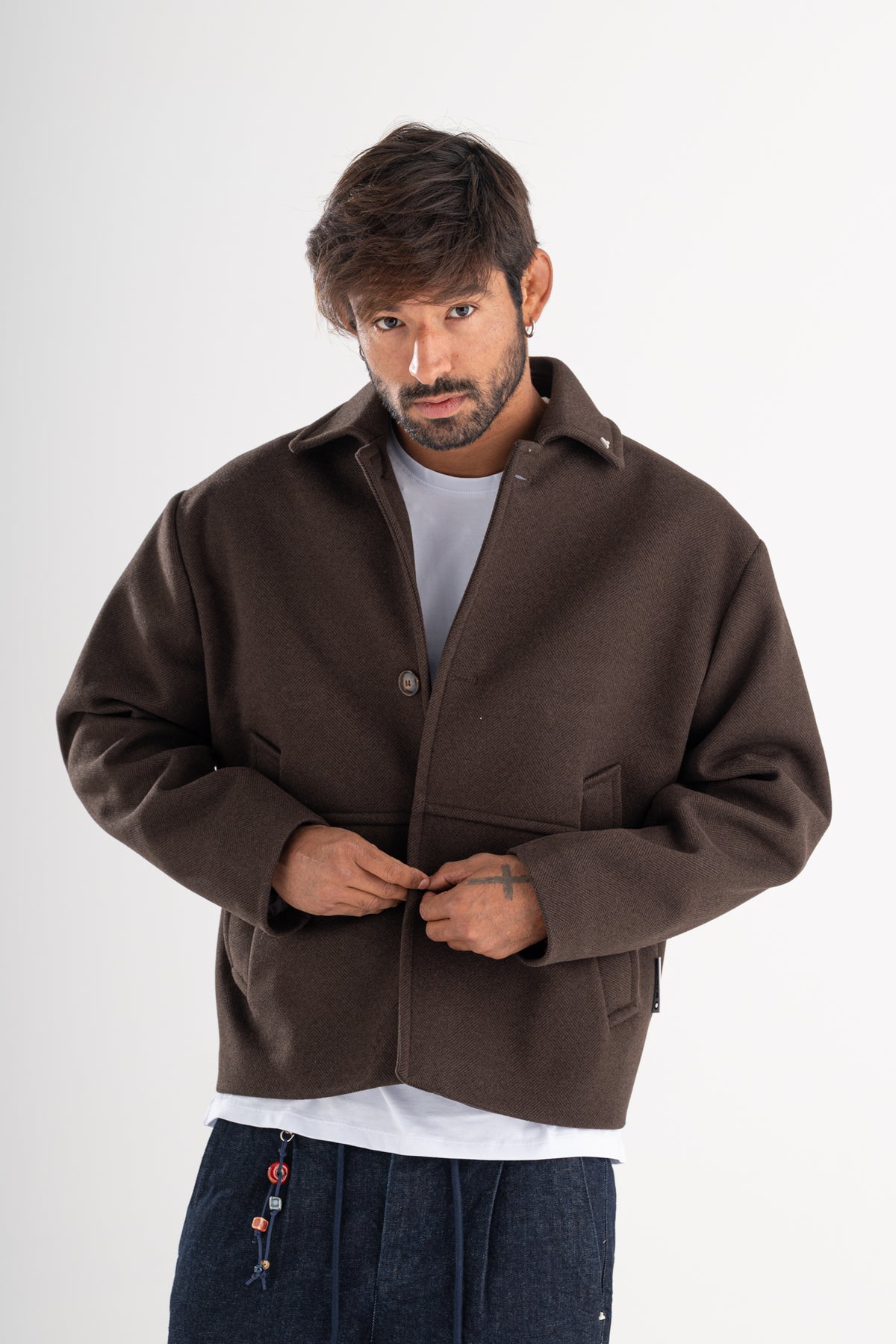 Cappotto cropped Percy