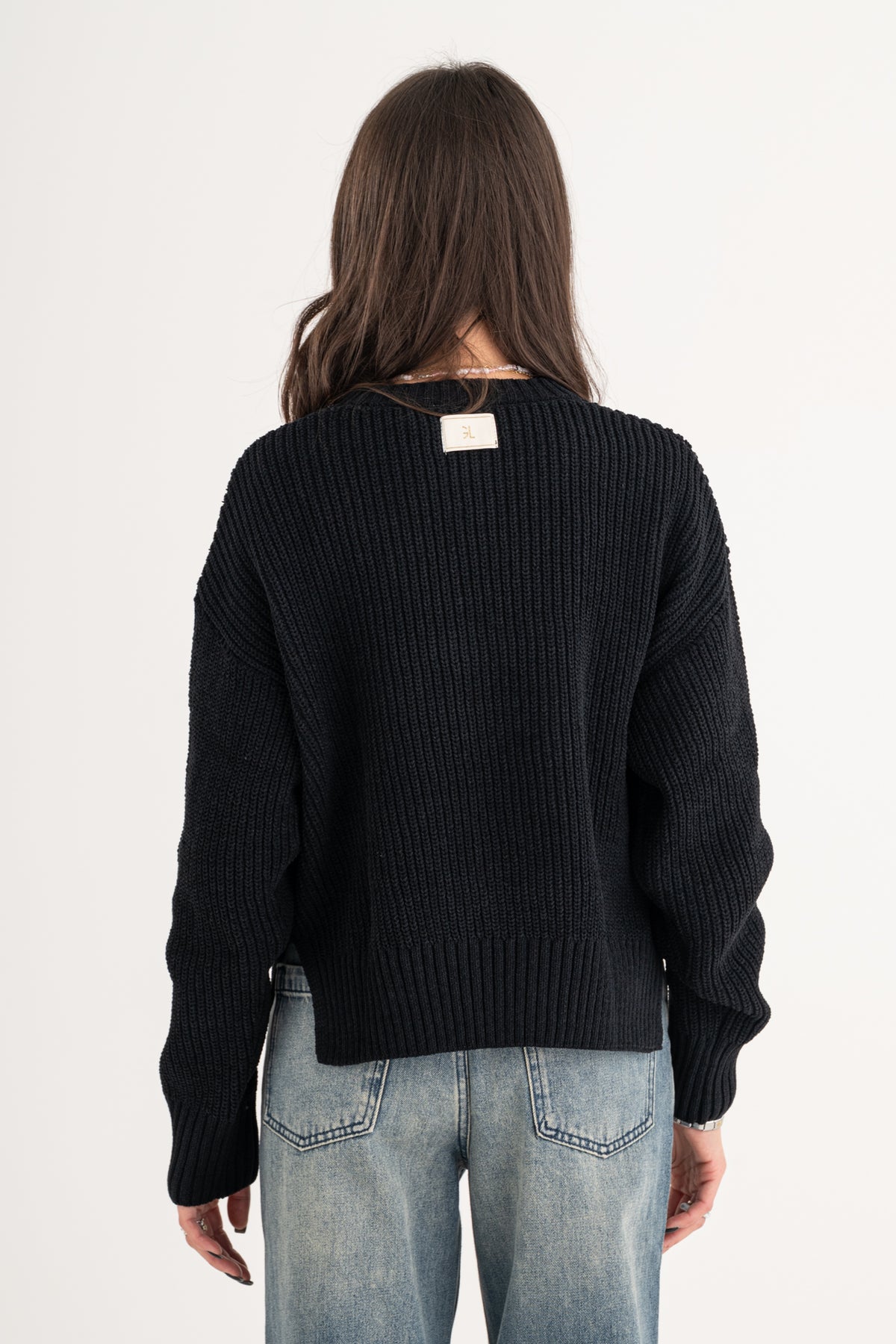 Maglia girocollo ciniglia