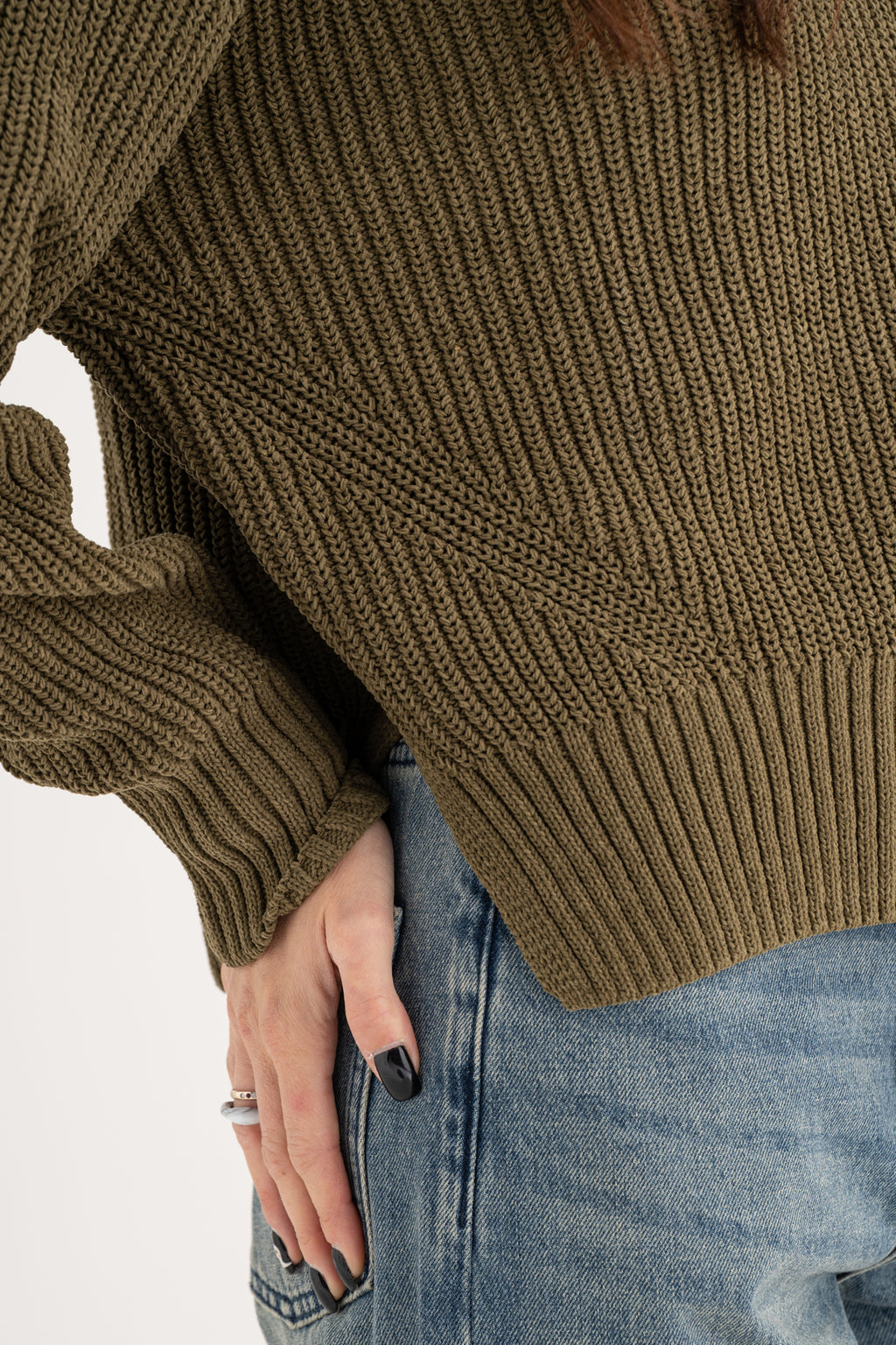 Maglia girocollo ciniglia