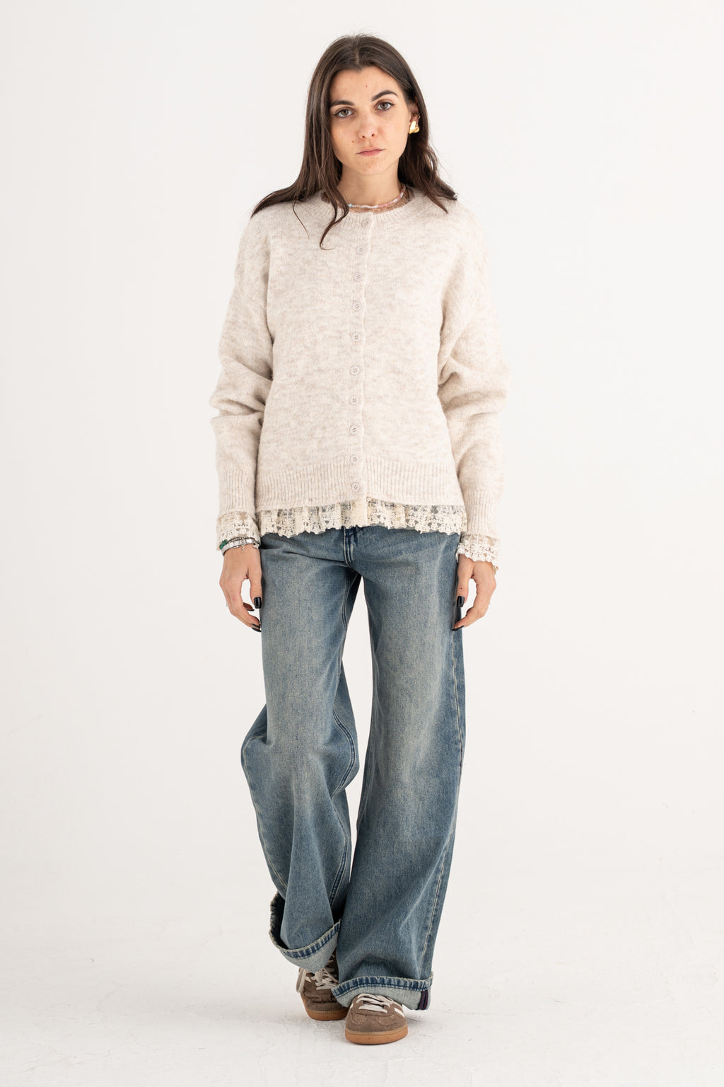 Cardigan pizzo