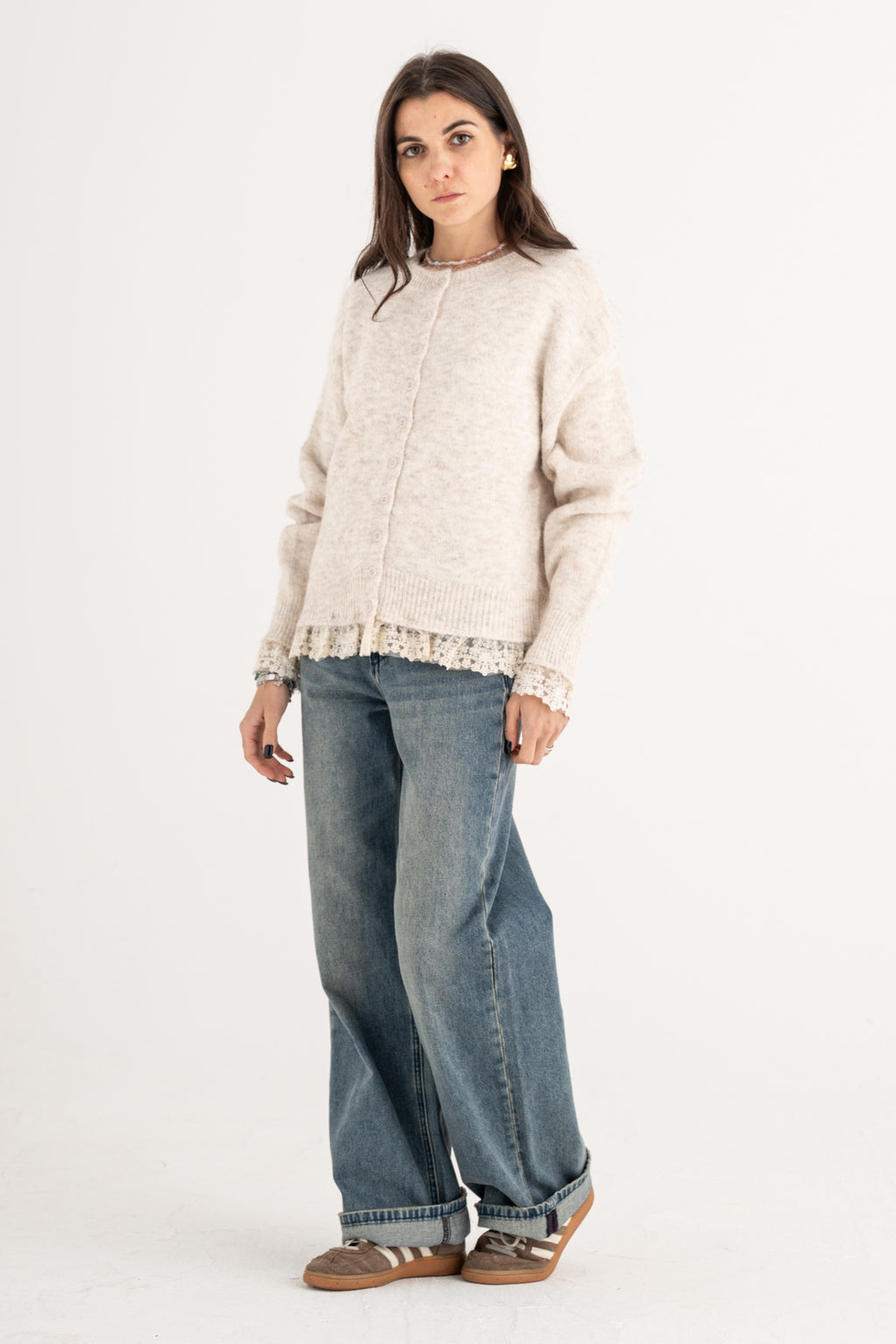Cardigan pizzo