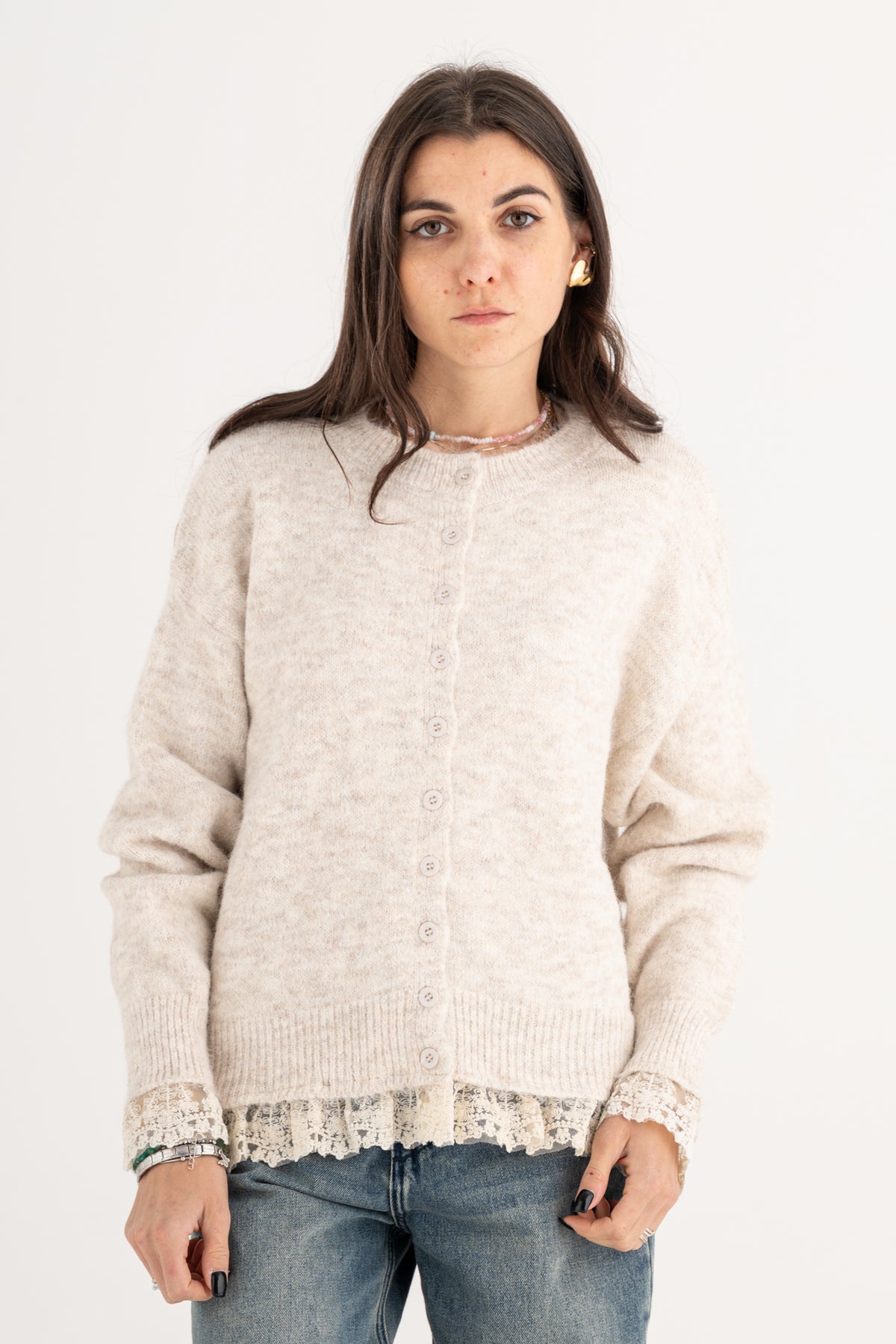 Cardigan pizzo