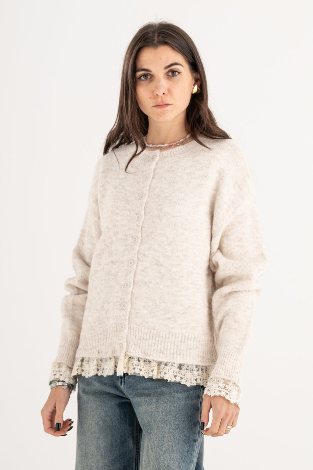 Cardigan pizzo