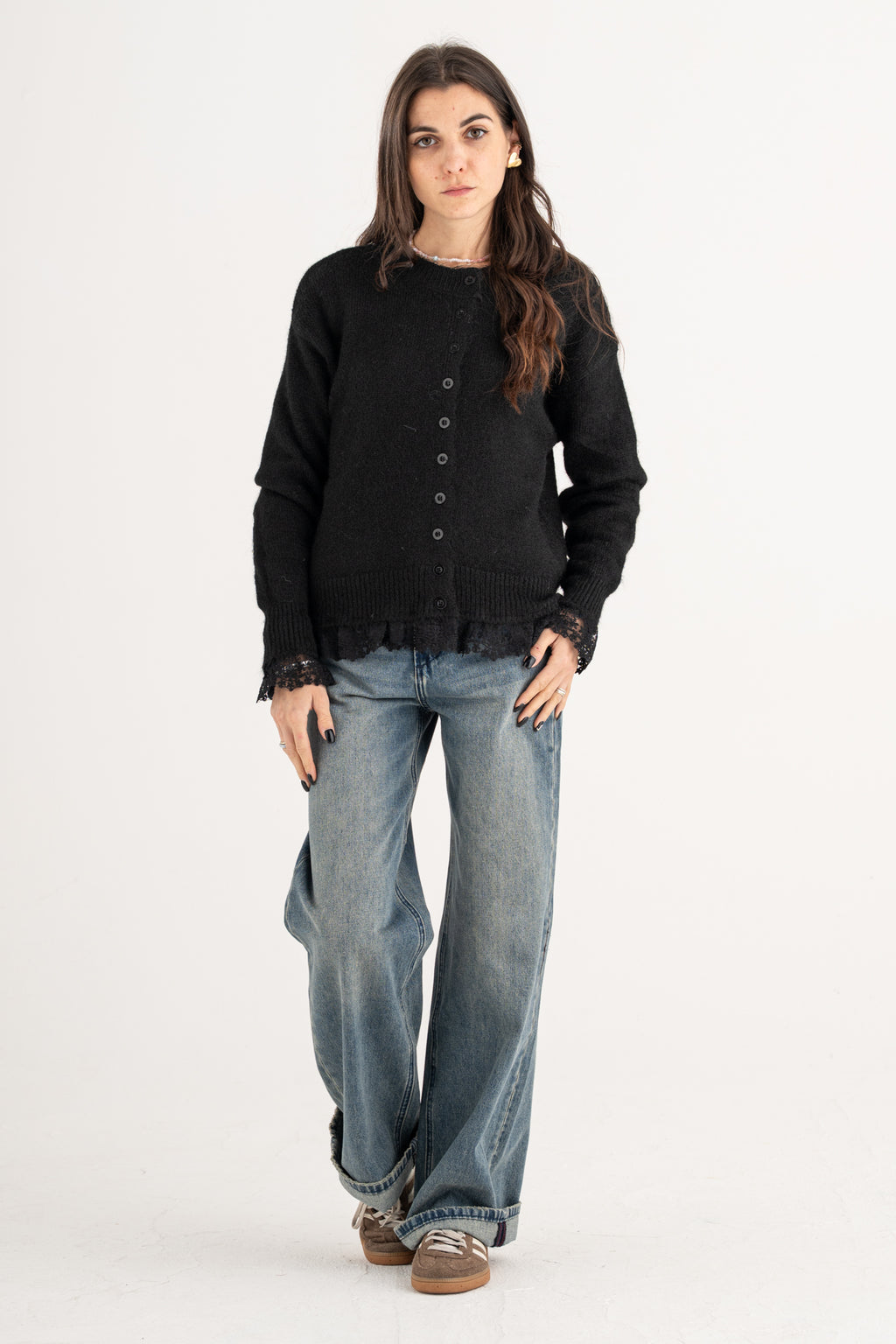 Cardigan pizzo