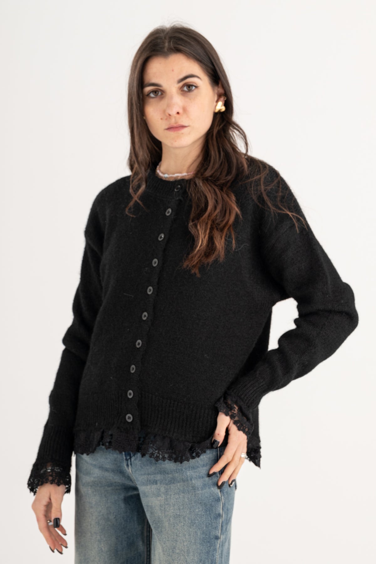 Cardigan pizzo