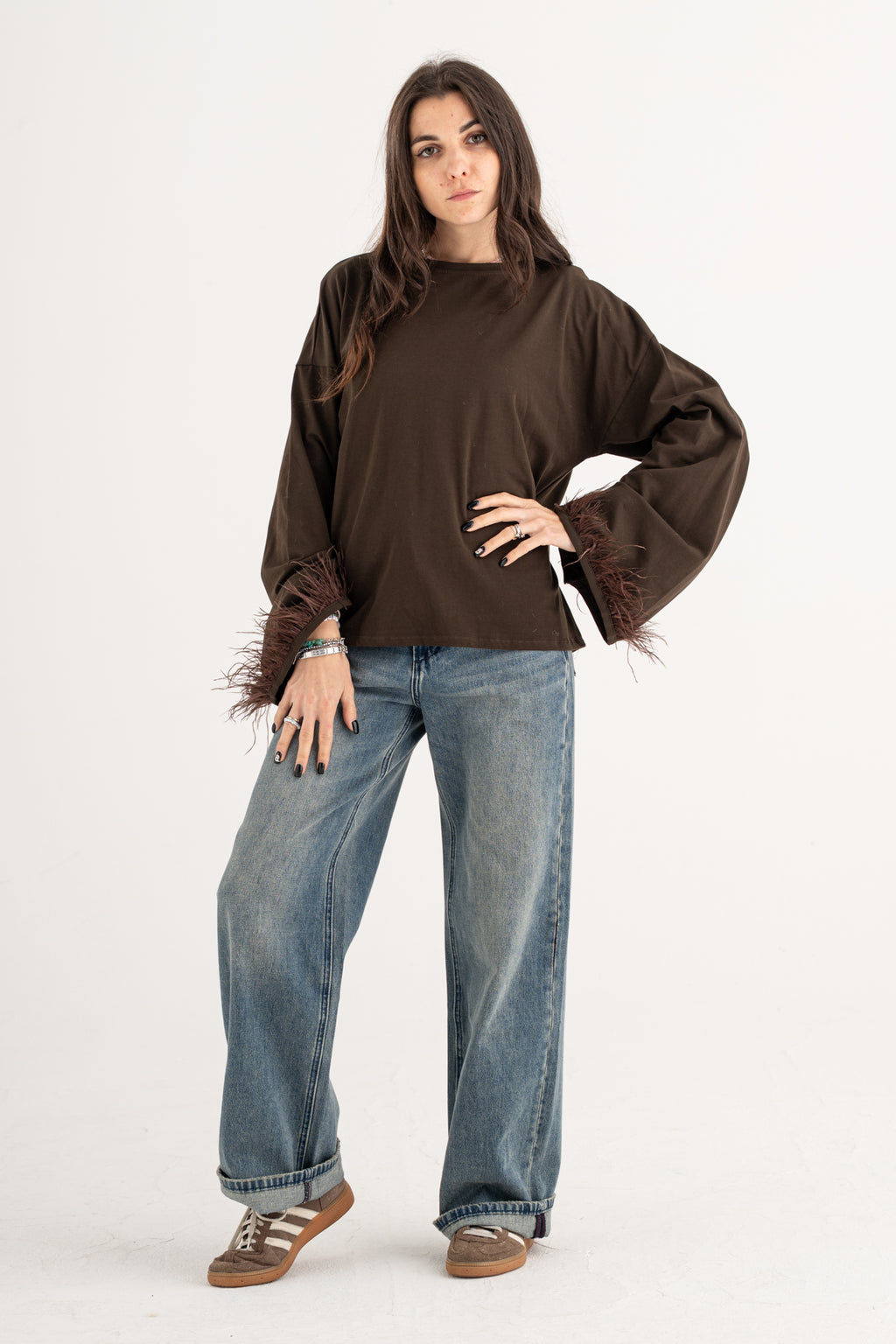 Maglia piume