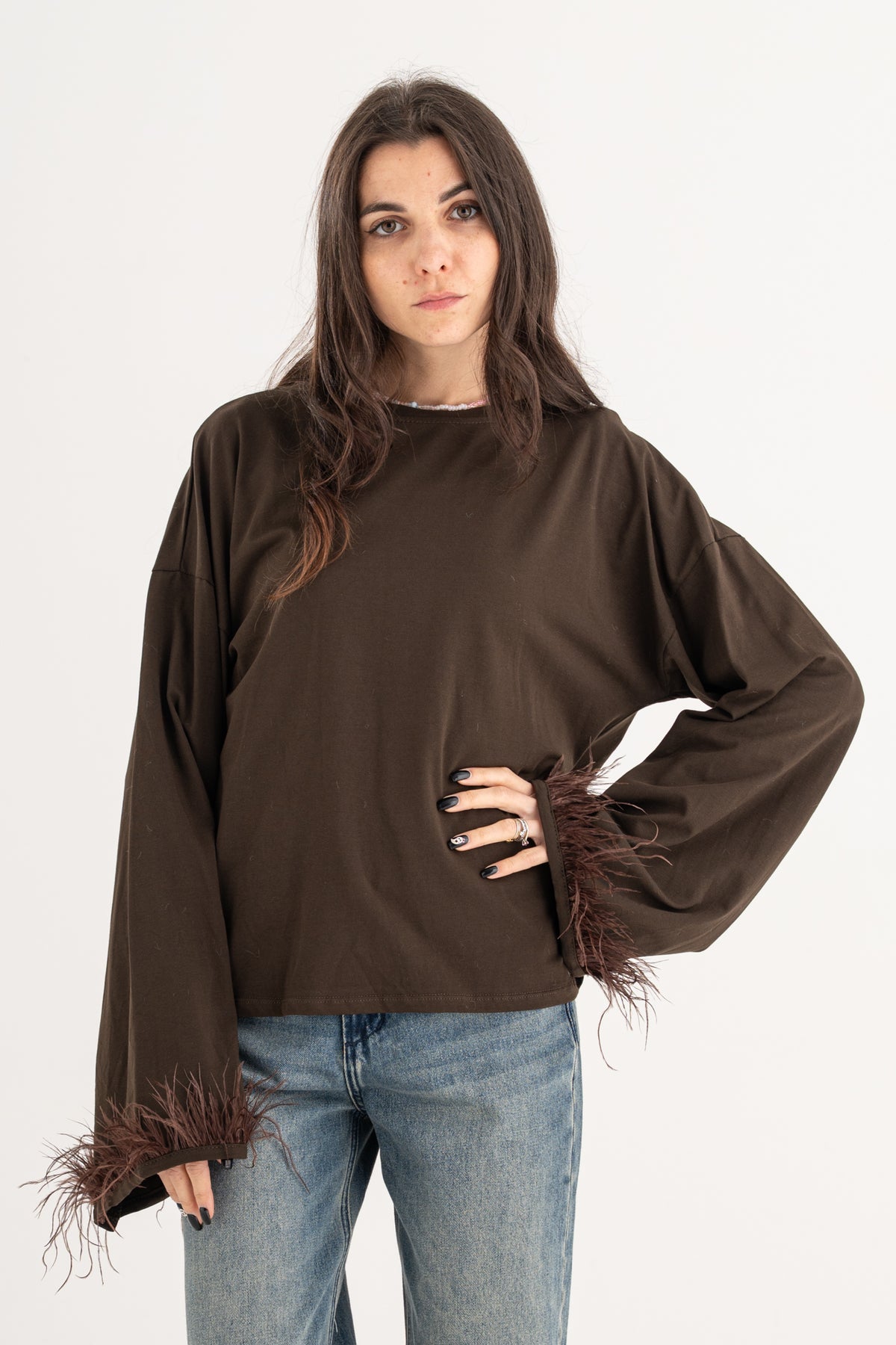 Maglia piume