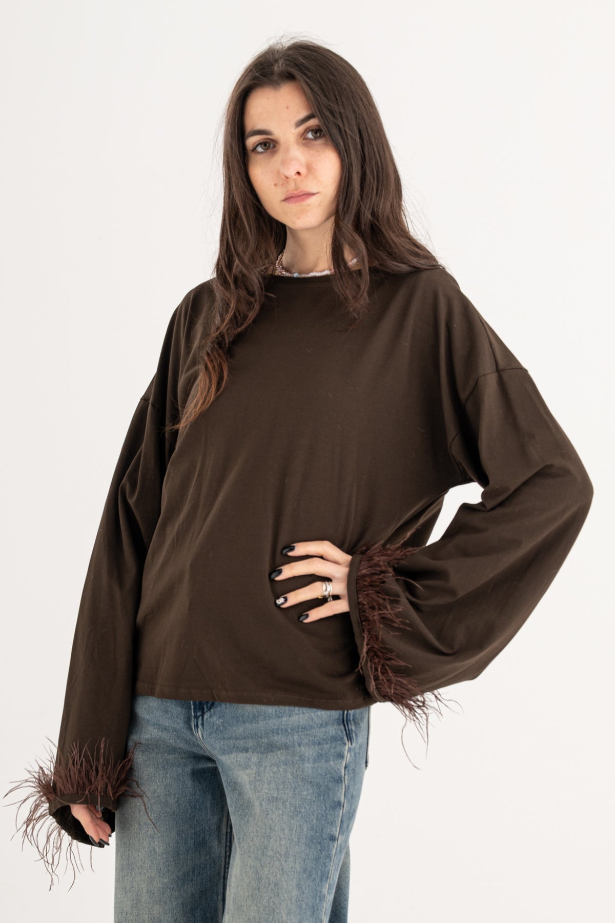 Maglia piume