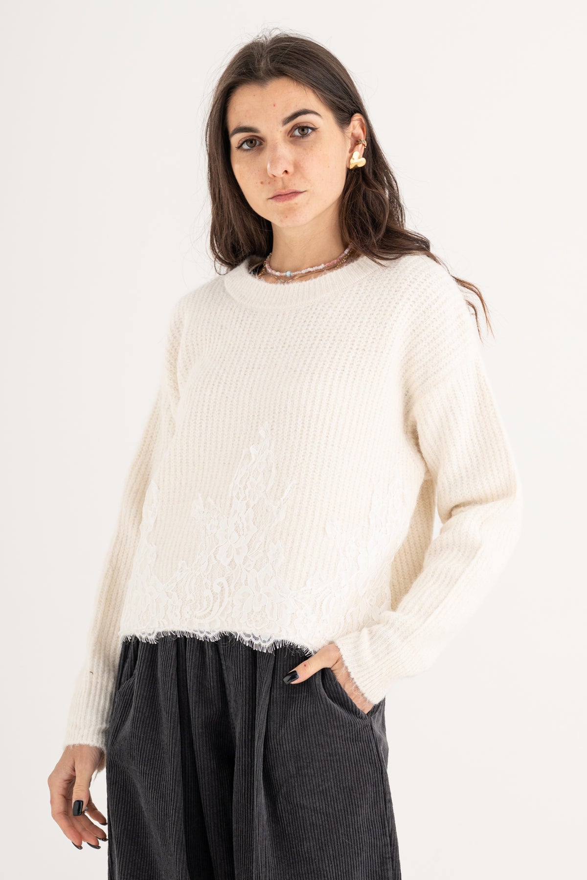 Maglione pizzo