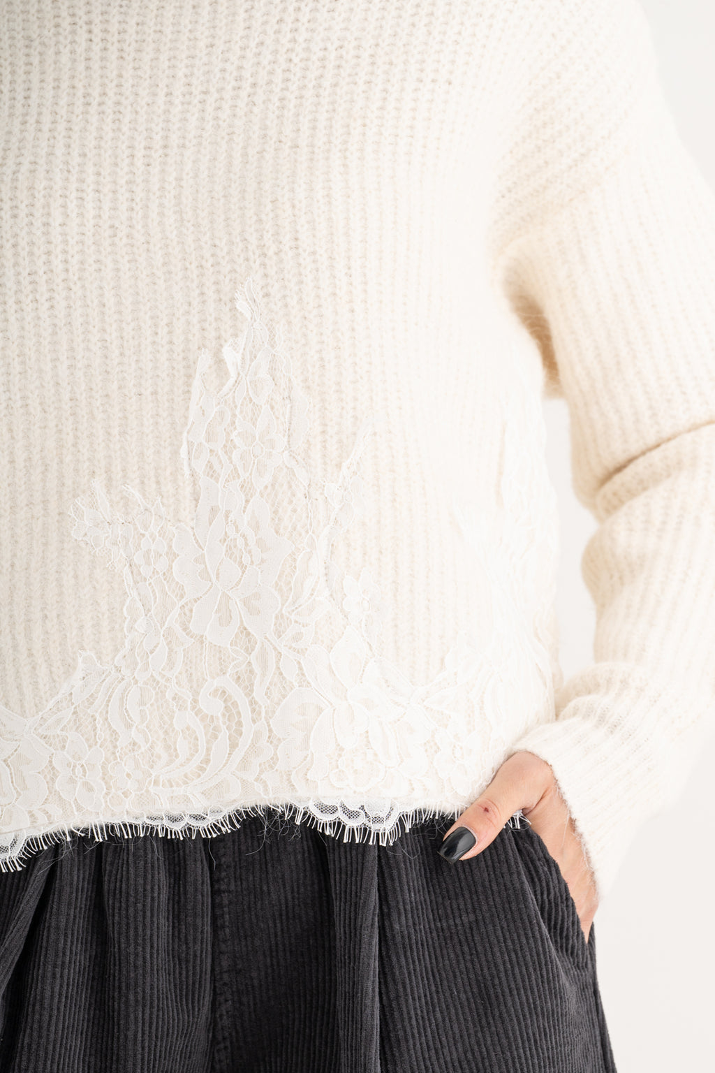 Maglione pizzo