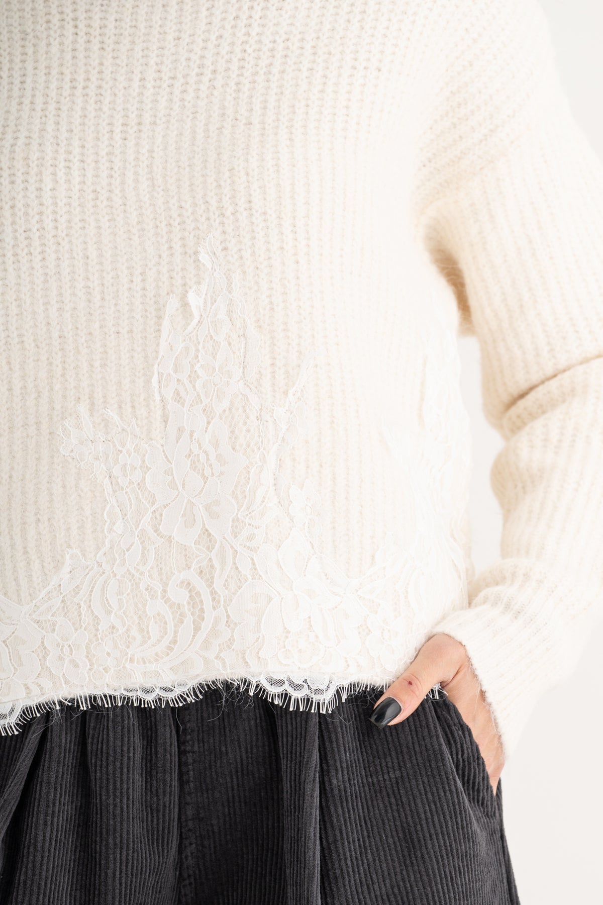Maglione pizzo