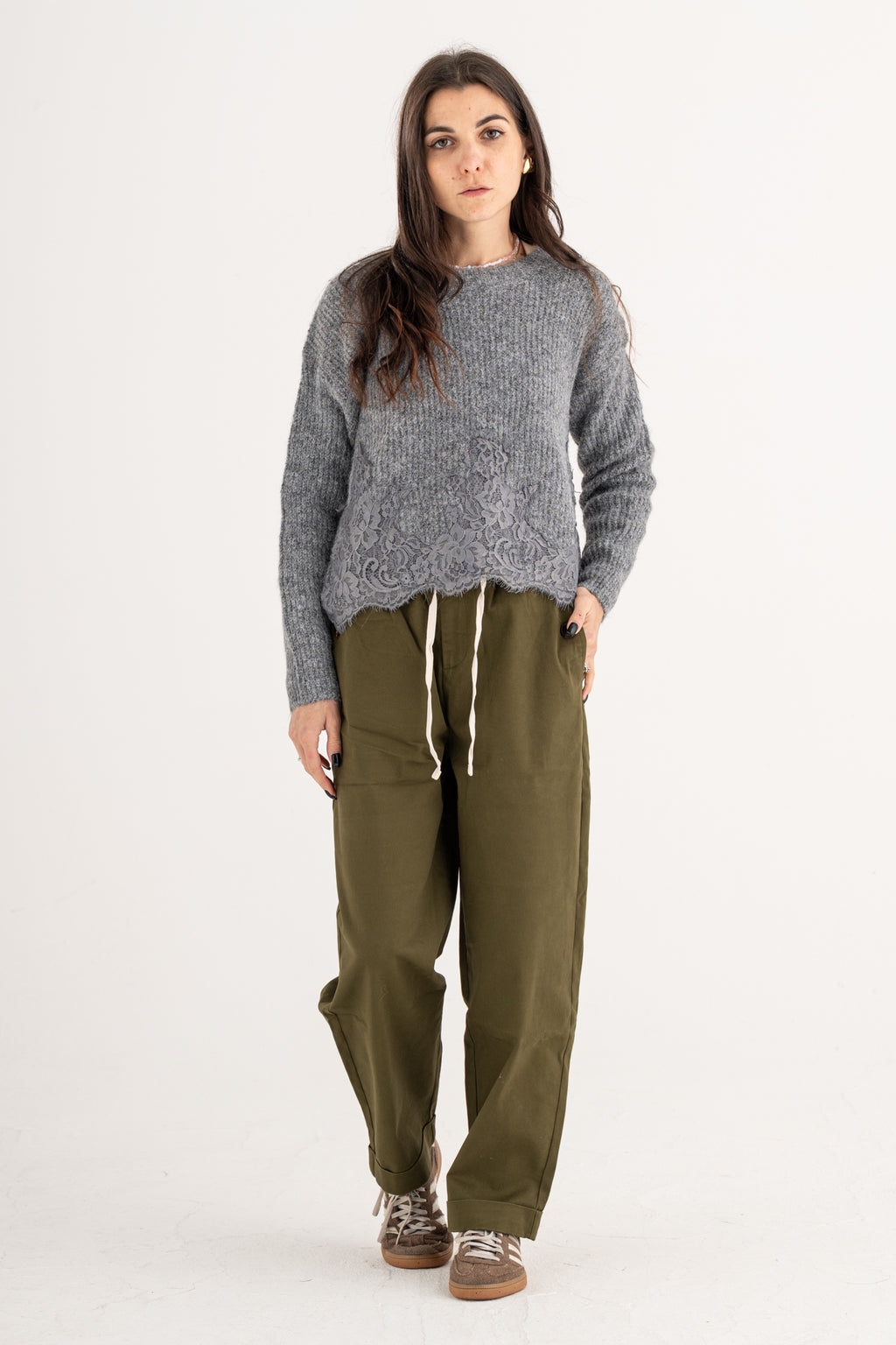 Maglione pizzo