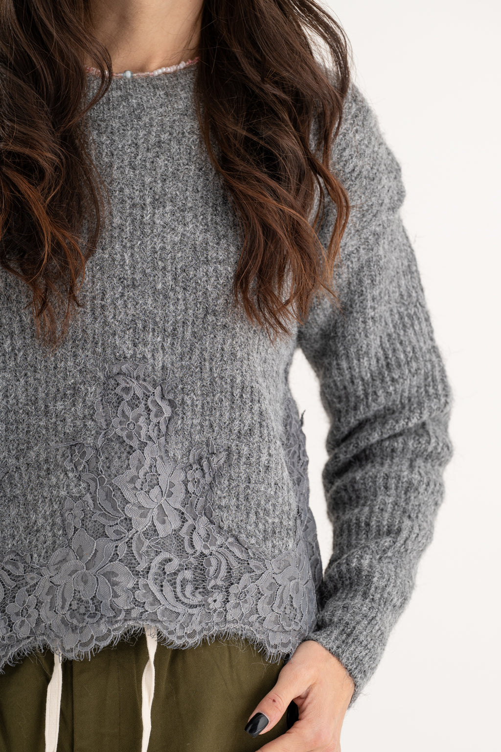 Maglione pizzo