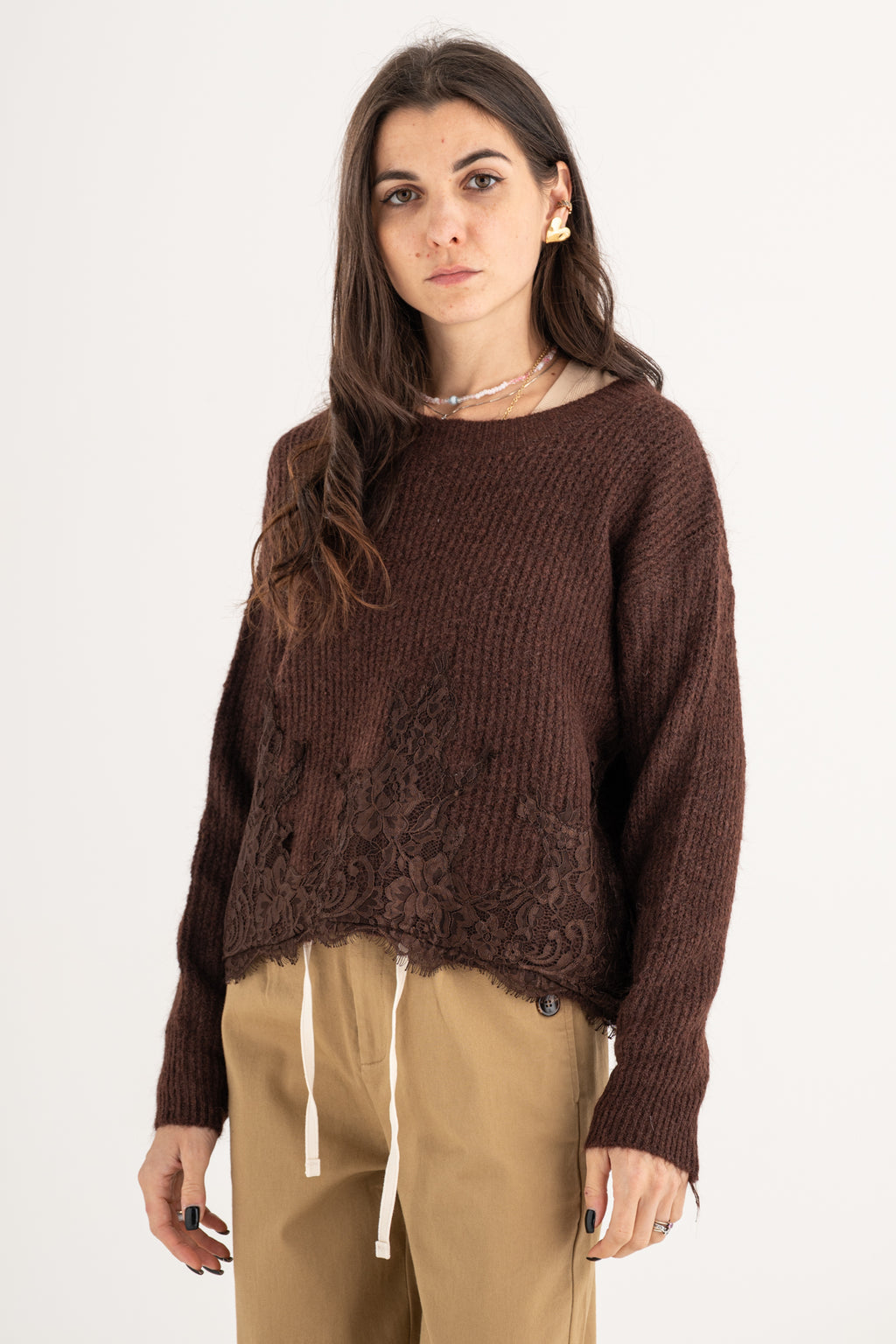 Maglione pizzo