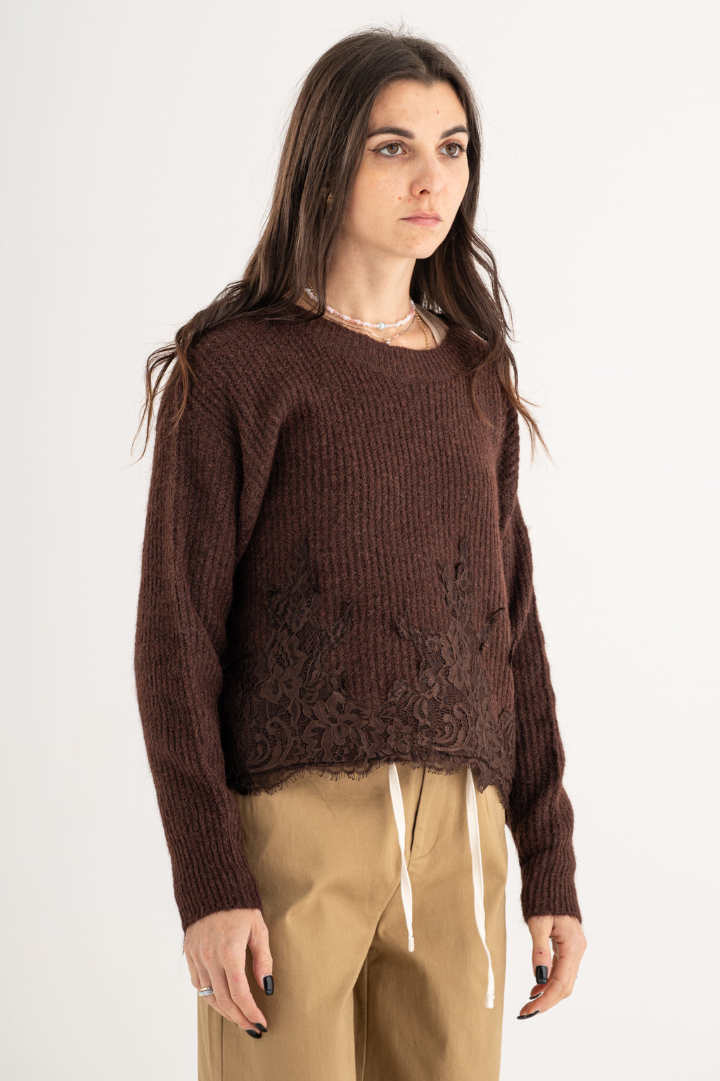 Maglione pizzo
