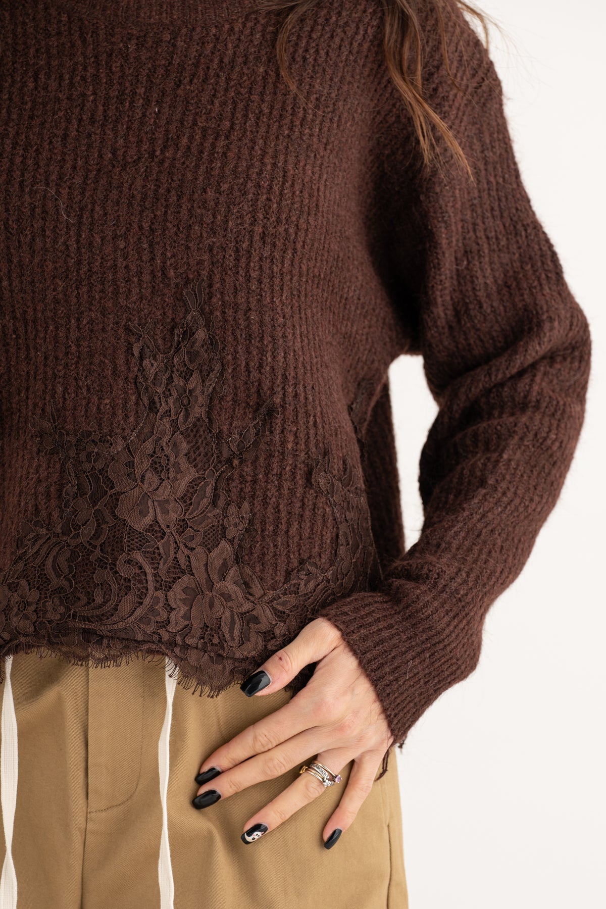 Maglione pizzo