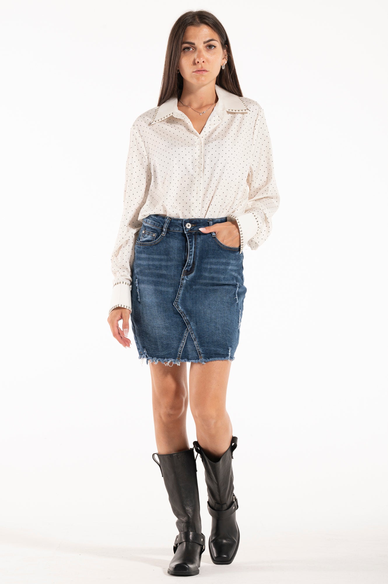 Mini-gonna denim