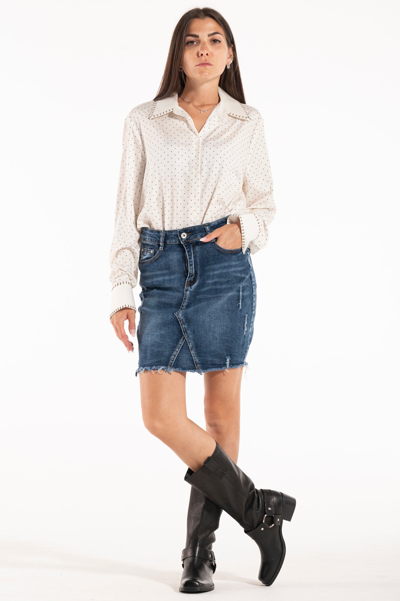 Mini-gonna denim