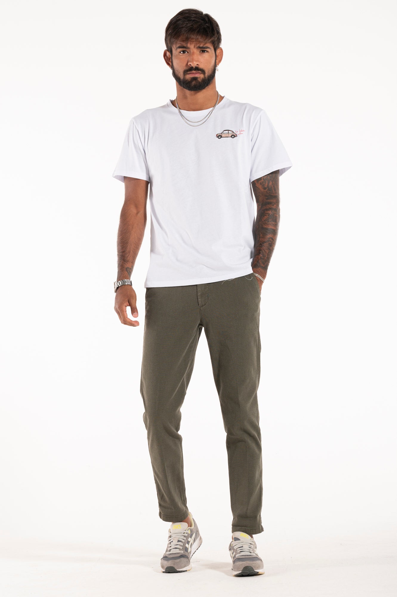 Pantalone Wembley tramato