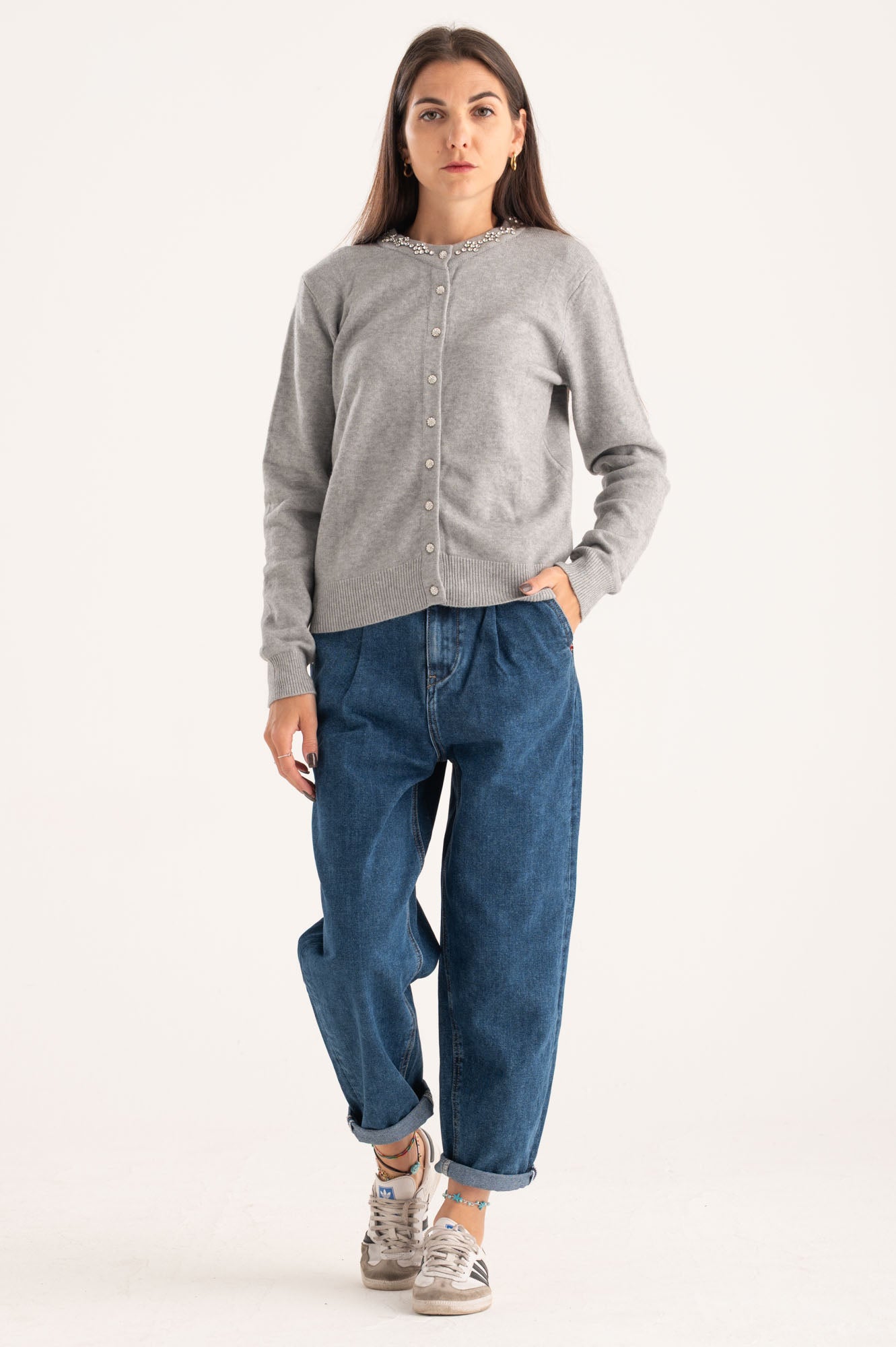 Cardigan gioiello