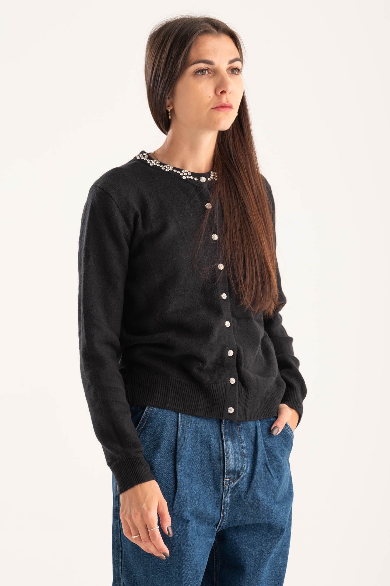 Cardigan gioiello