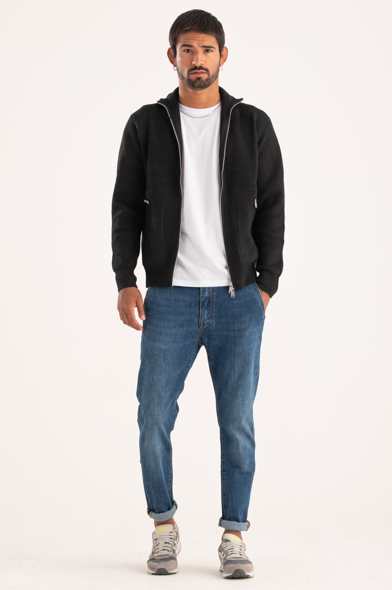 Cardigan zip