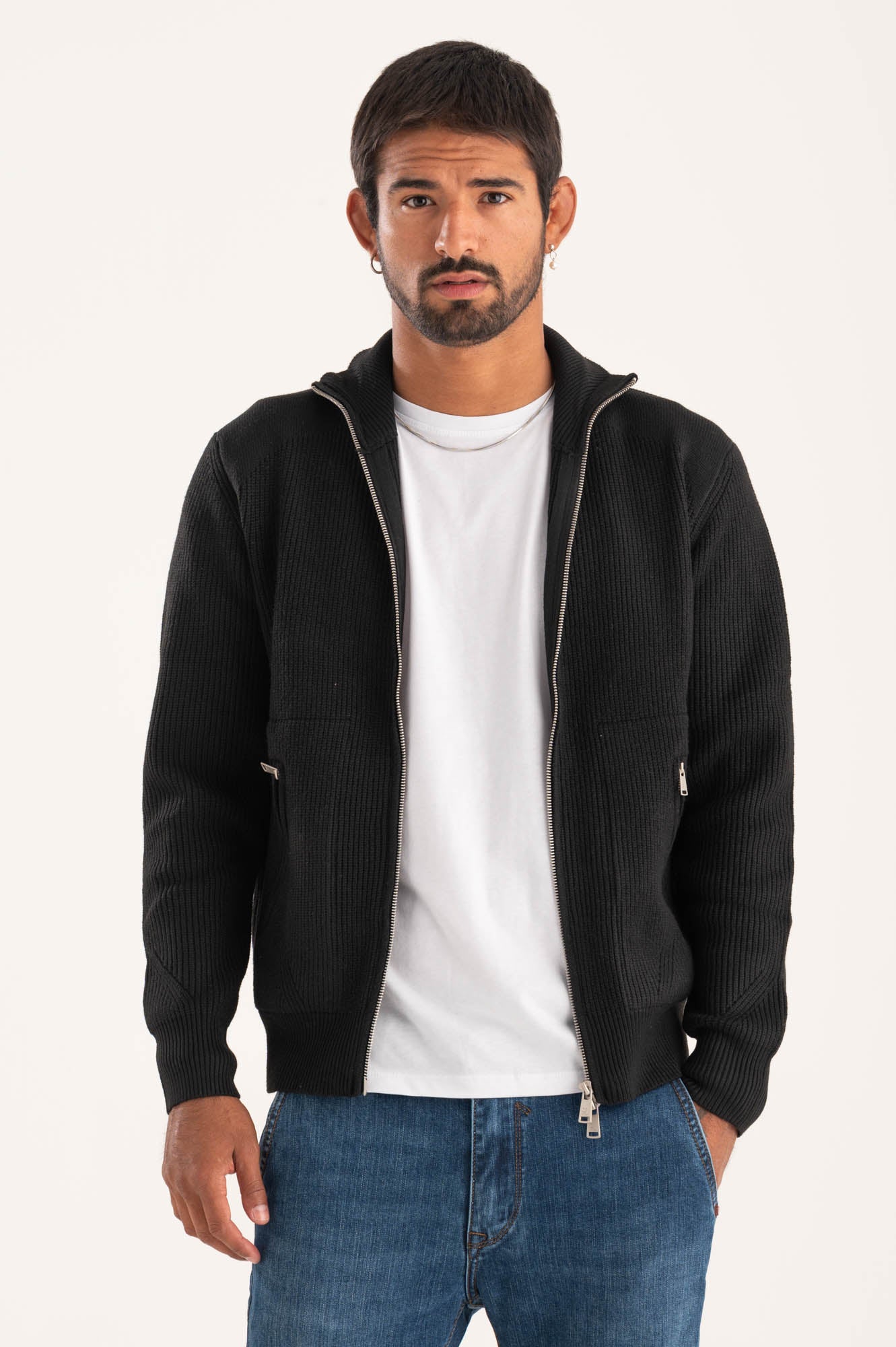 Cardigan zip
