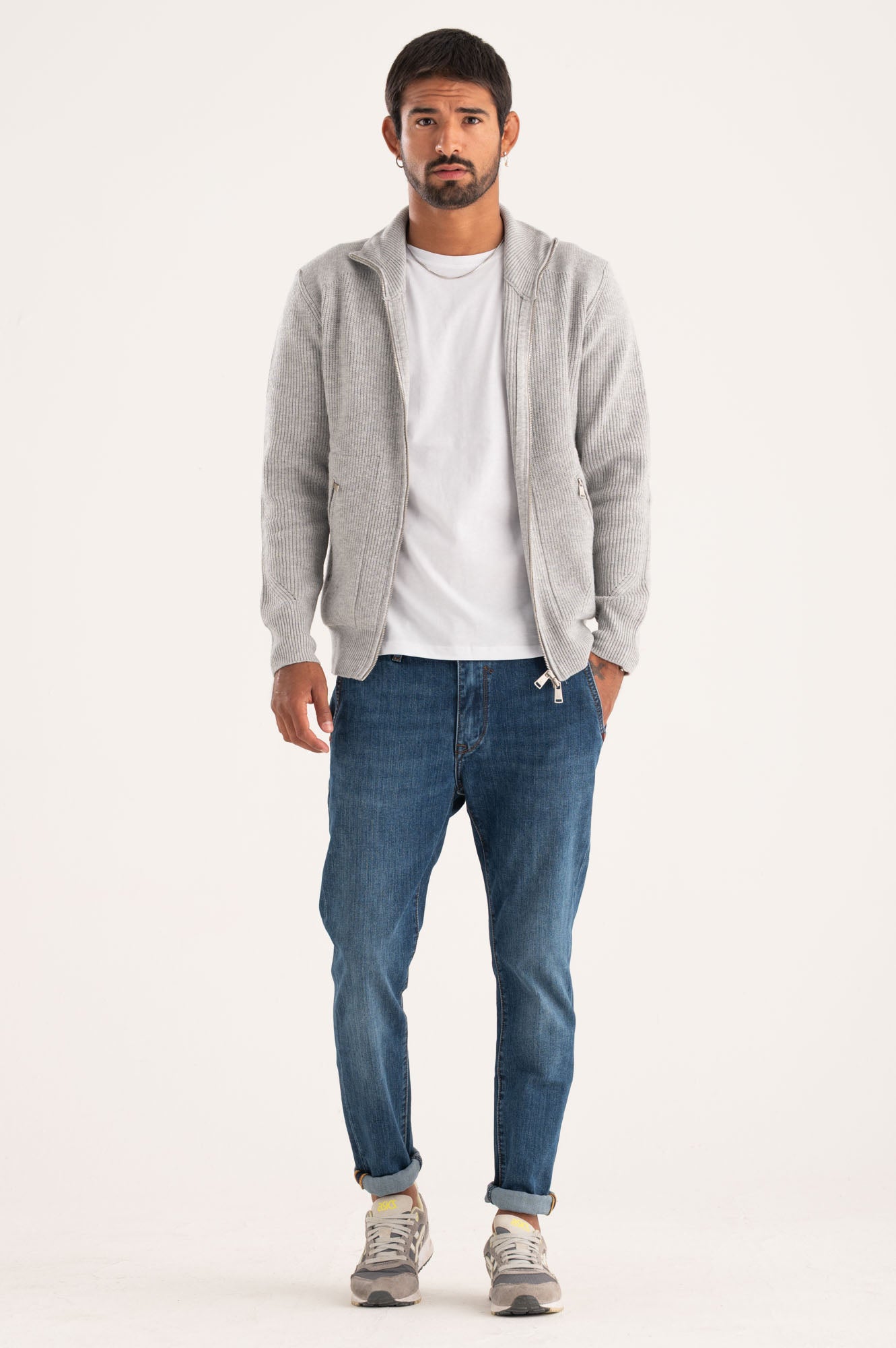 Cardigan zip
