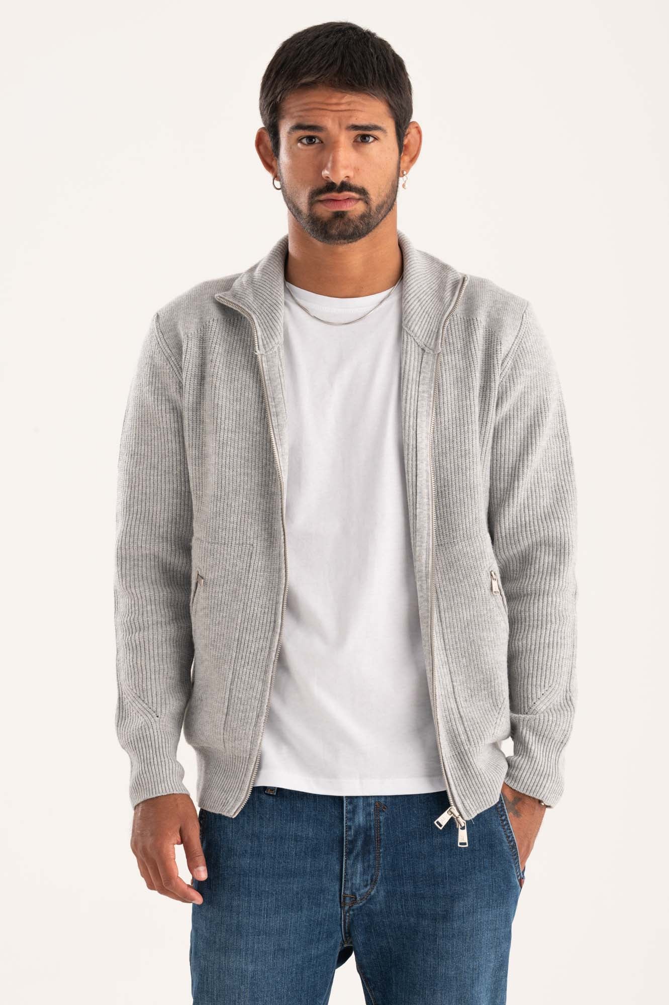 Cardigan zip