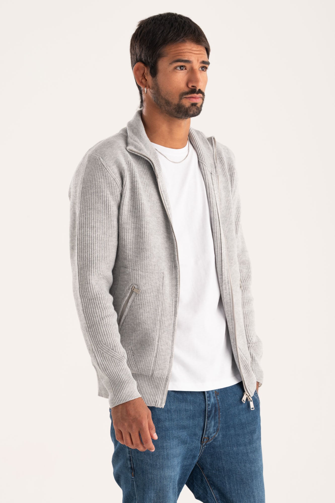 Cardigan zip