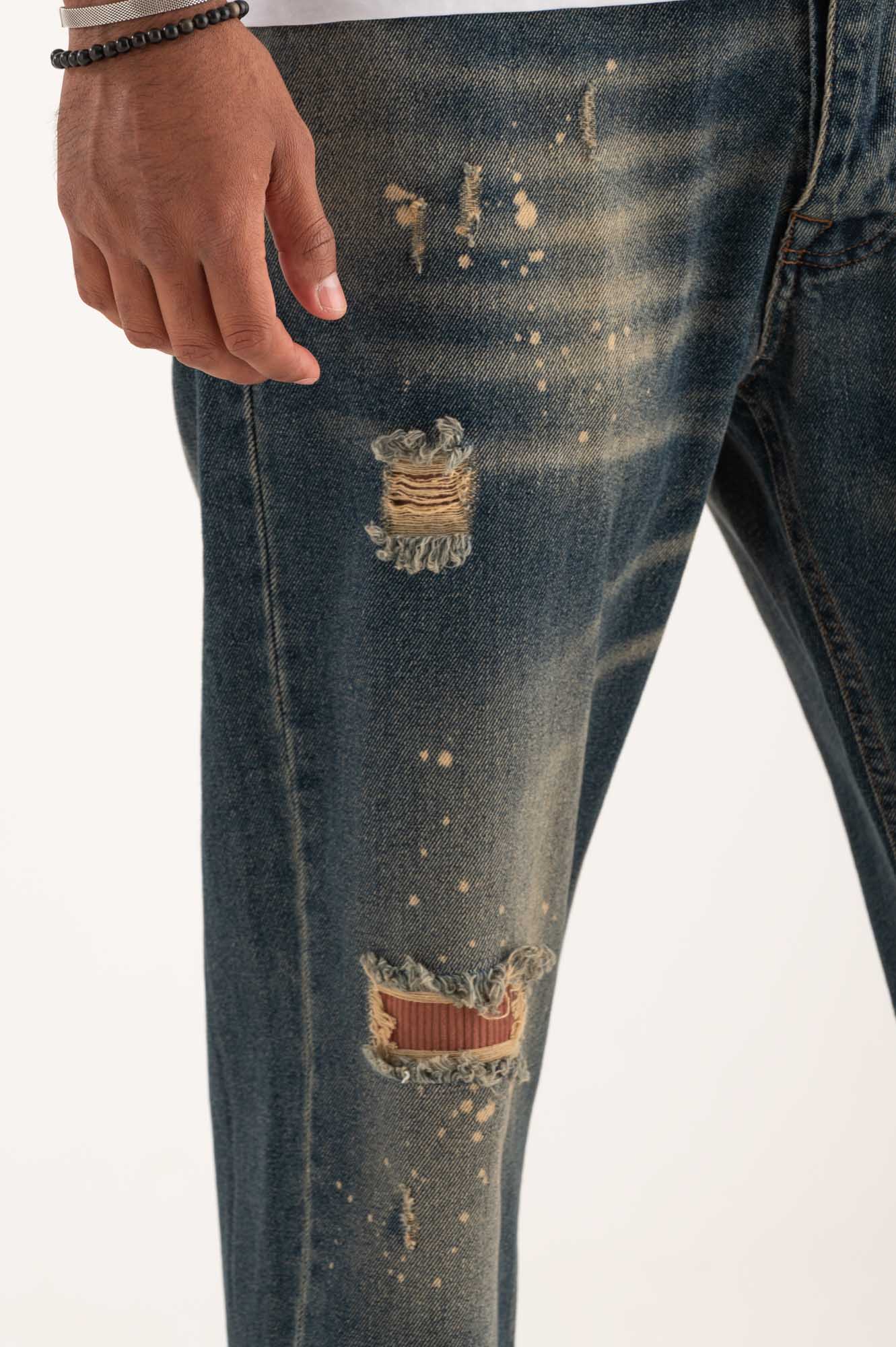 Jeans toppe velluto