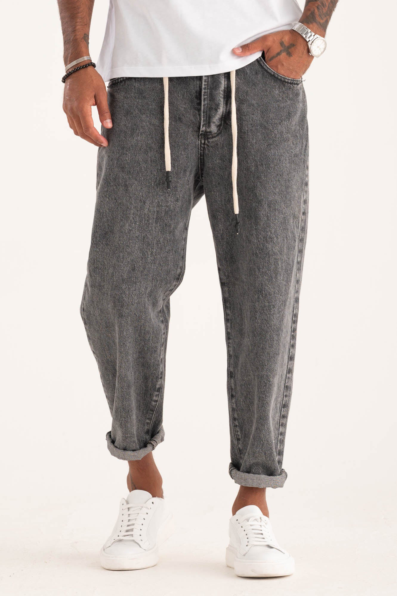 Jeans gray coulisse BL11