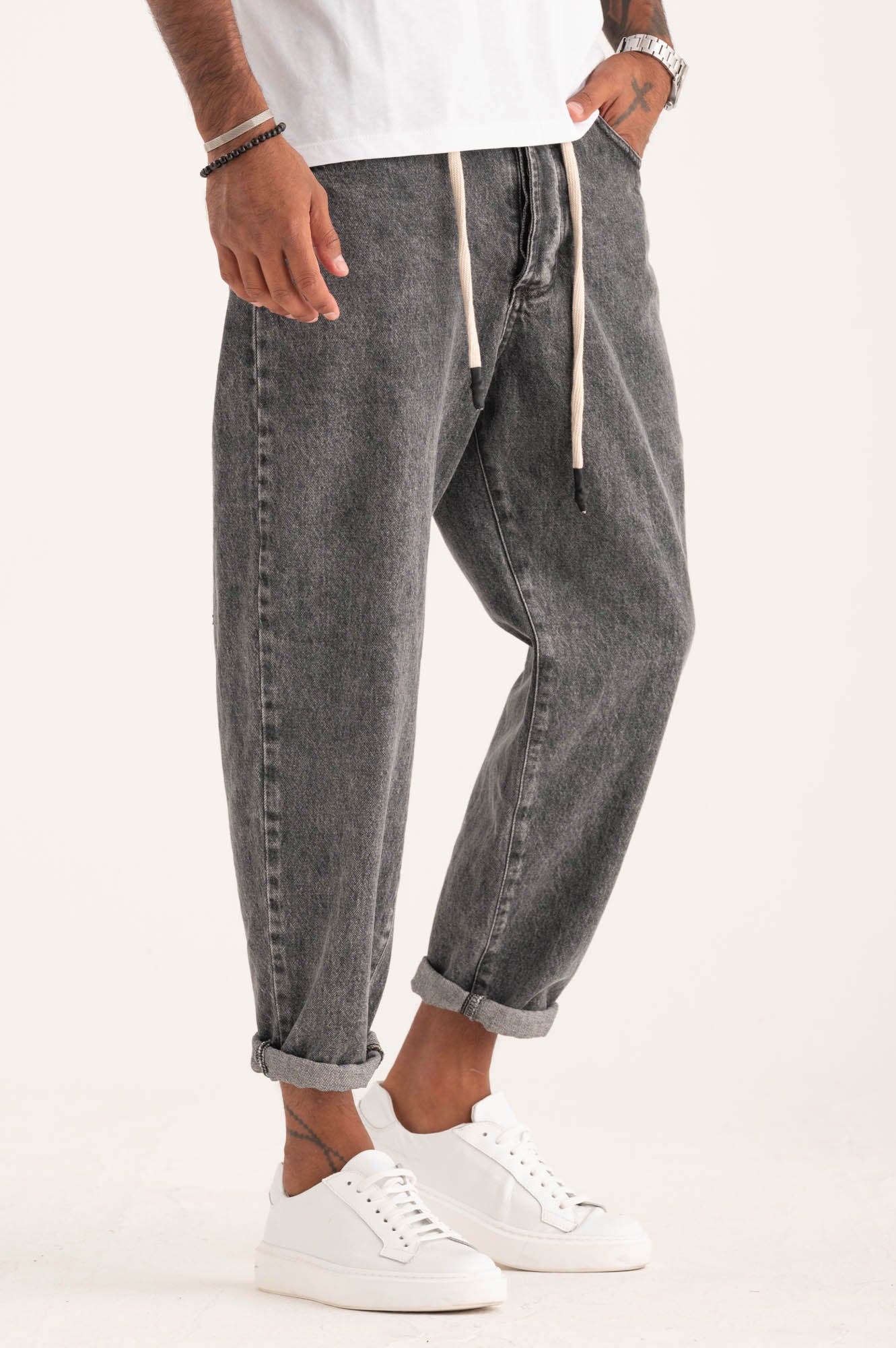 Jeans gray coulisse BL11